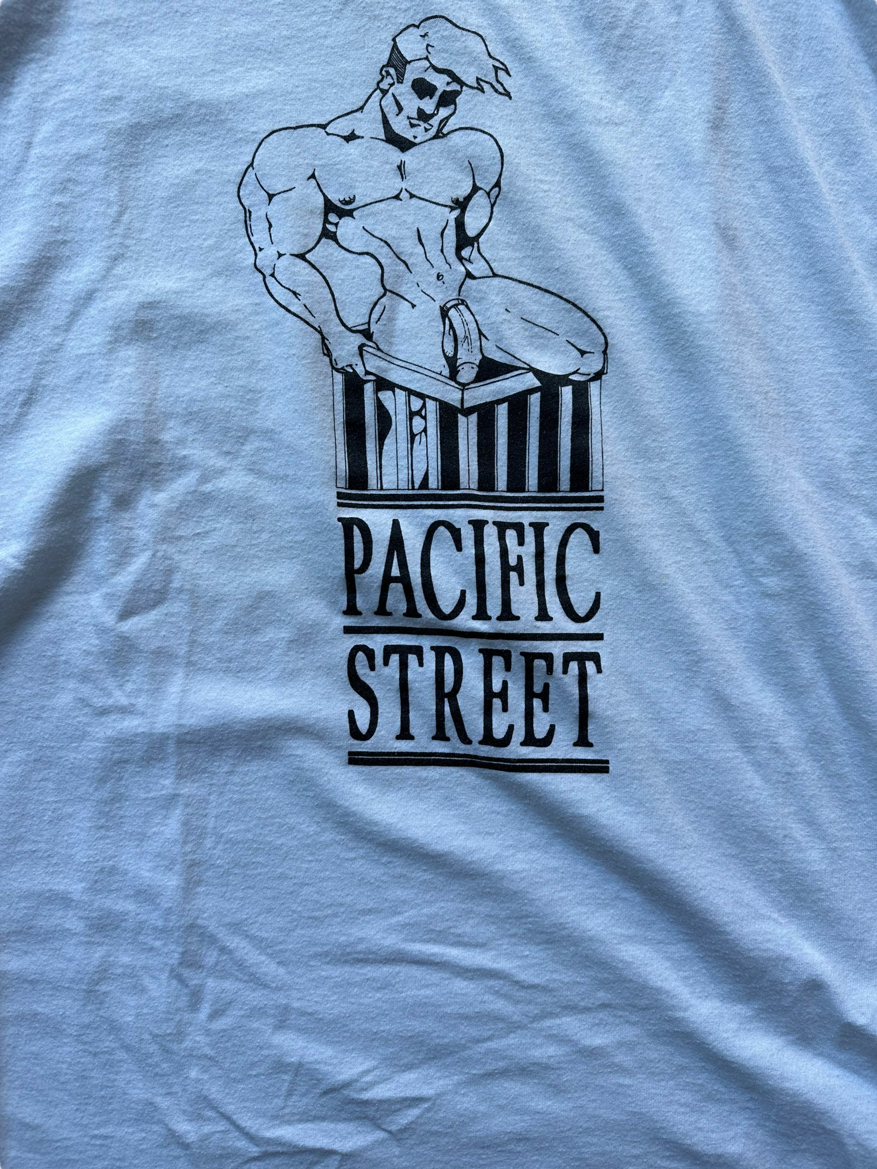 Graphic of Vintage Pacific Street Tee SZ XL | Vintage T-Shirts Seattle | Barn Owl Vintage Tees Seattle