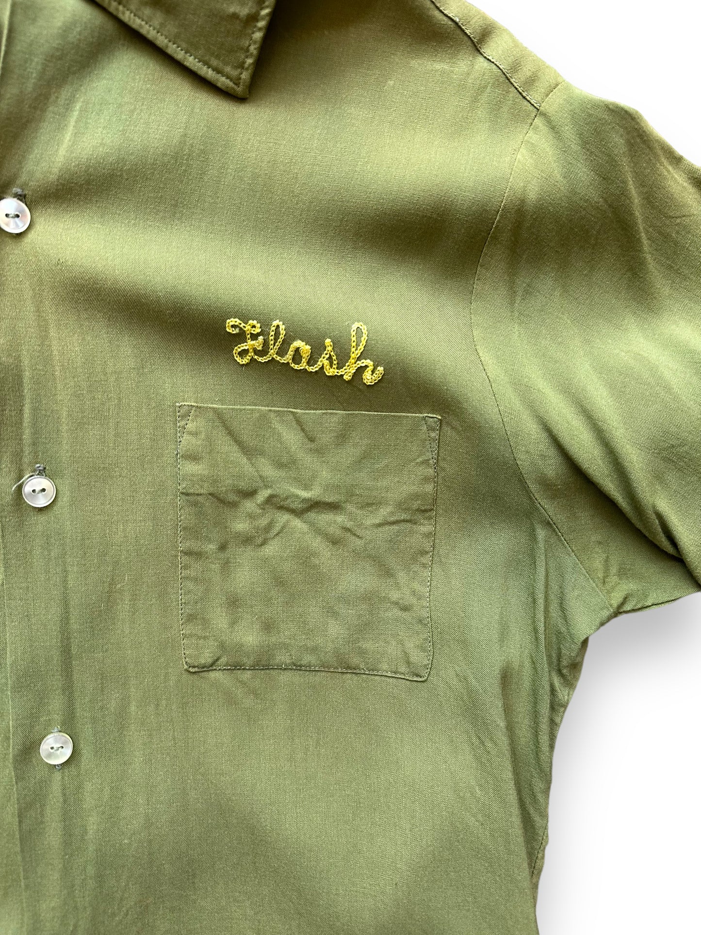 Flash Name on Vintage Northwest Trophy Seattle Bowling Shirt SZ M | Vintage Bowling Shirt Seattle | Barn Owl Vintage Seattle