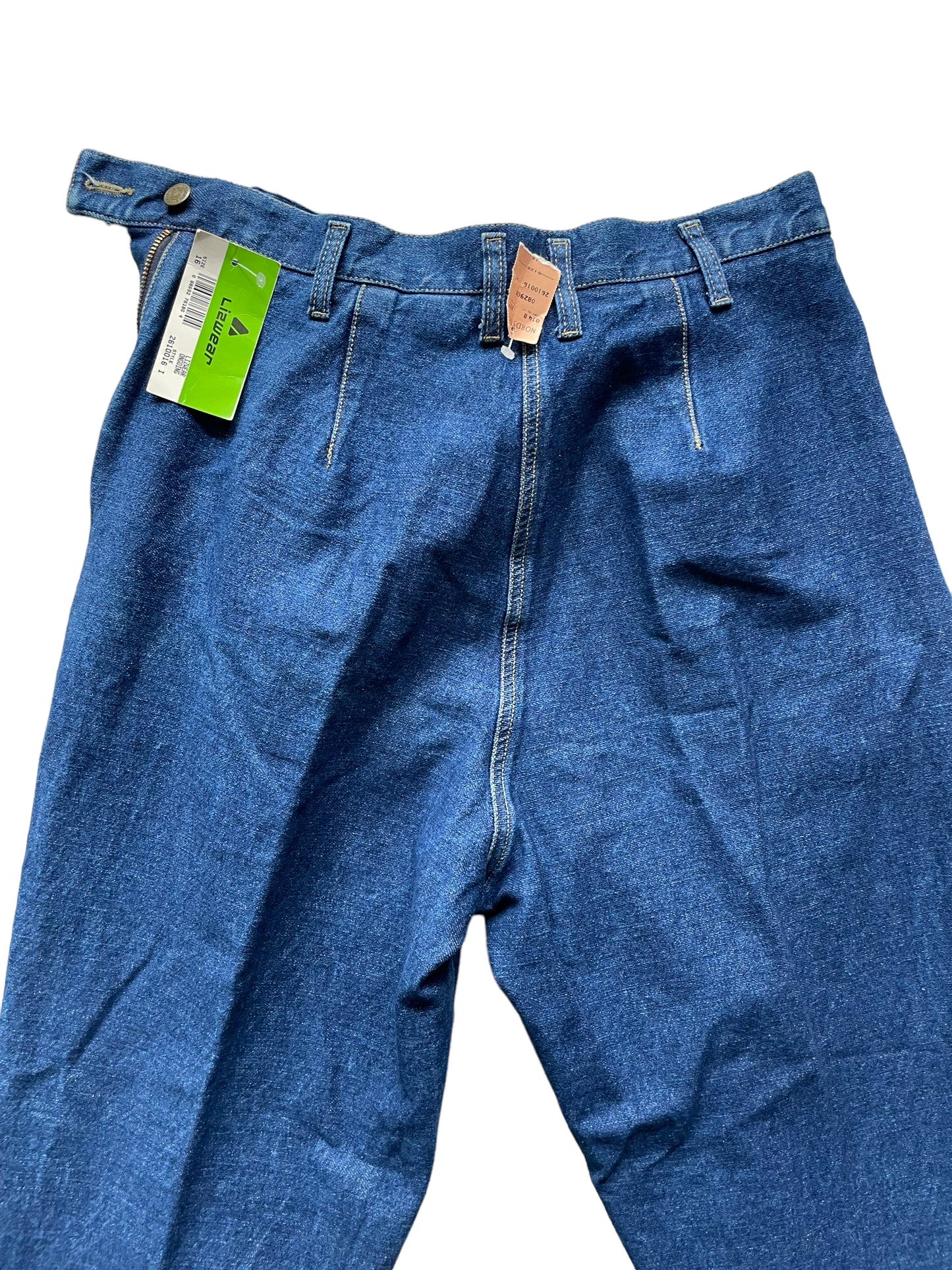 Back view of Vintage Deadstock 80's Liz Claiborne Side Zip Stir Up Jeans