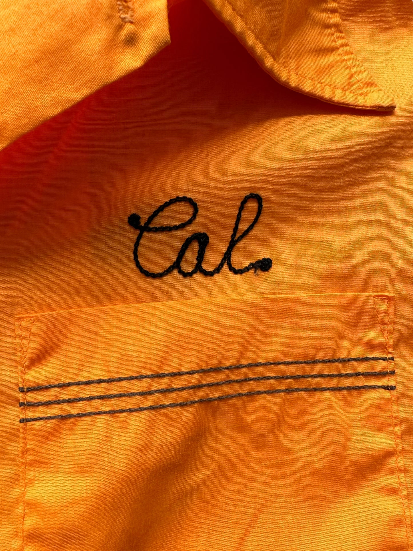 Name "Cal" of Vintage "Starlite Pro Shop" Chainstitched Bowling Shirt SZ XL | Vintage Bowling Shirt Seattle | Barn Owl Vintage Seattle