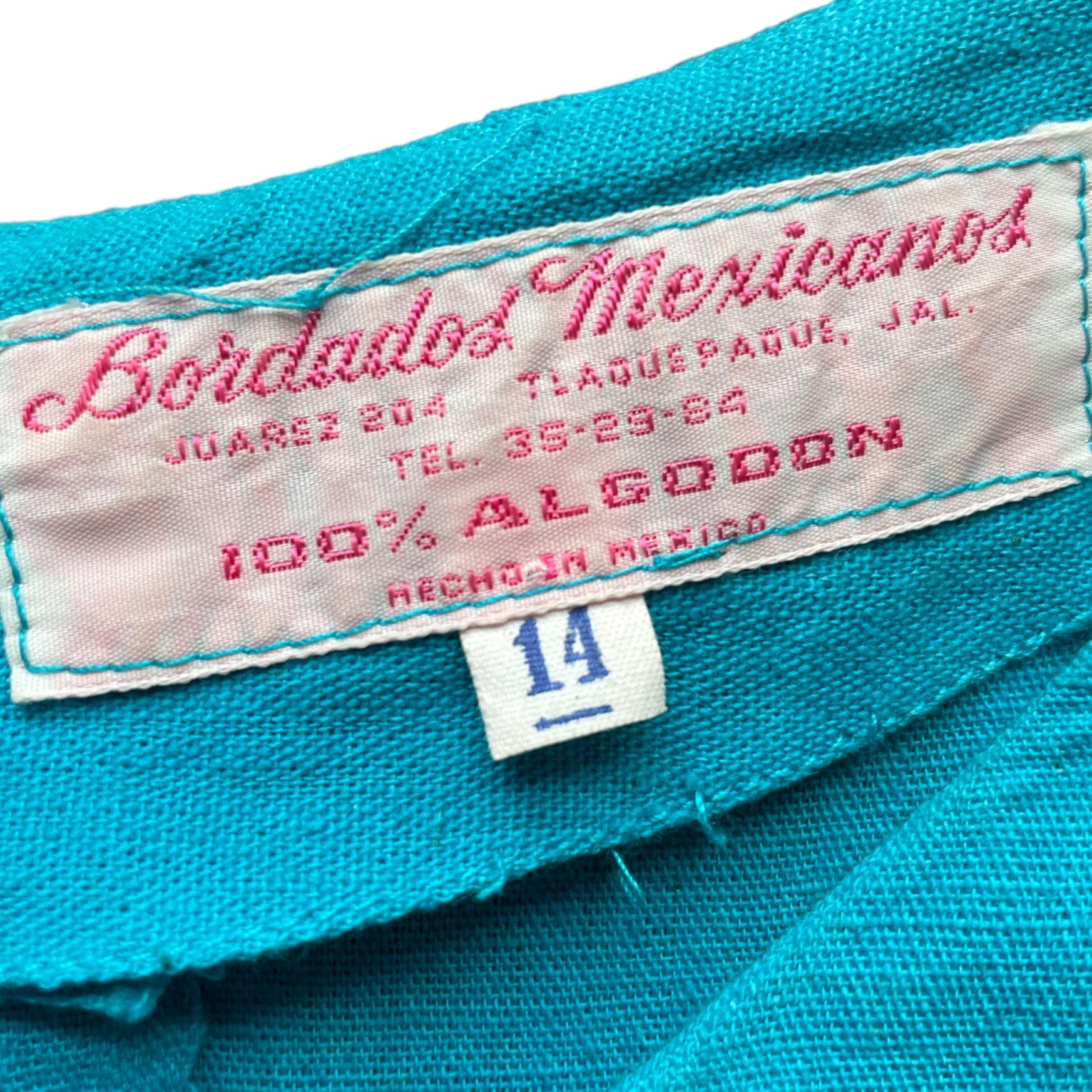 Tag 1960s Bardados Mexicanos Maxi Dress | Seattle Vintage Ladies | Barn Owl Vintage