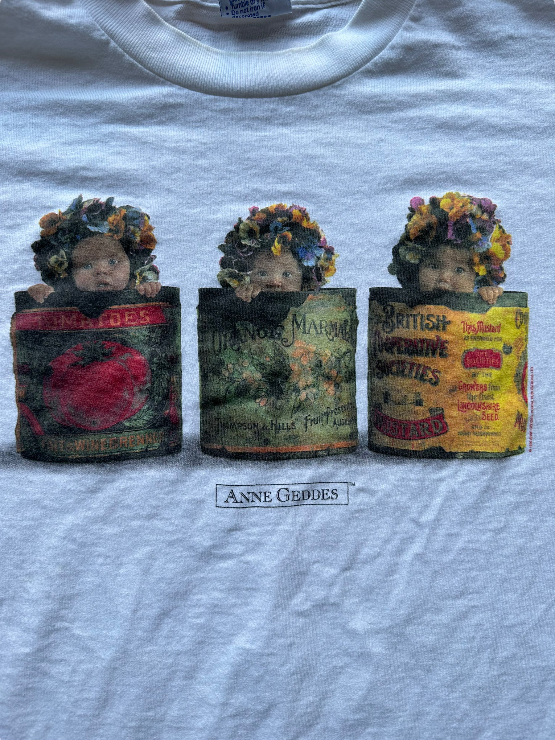 Graphic of Vintage Anne Geddes Tee SZ XL |  Vintage Art Tee Seattle | Barn Owl Vintage