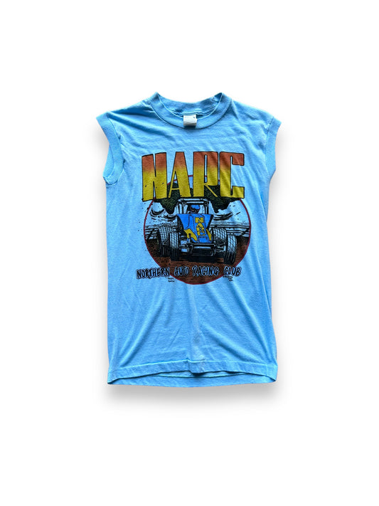 Front of Vintage NARC Tank SZ S |  Vintage Auto Tee Seattle | Barn Owl Vintage