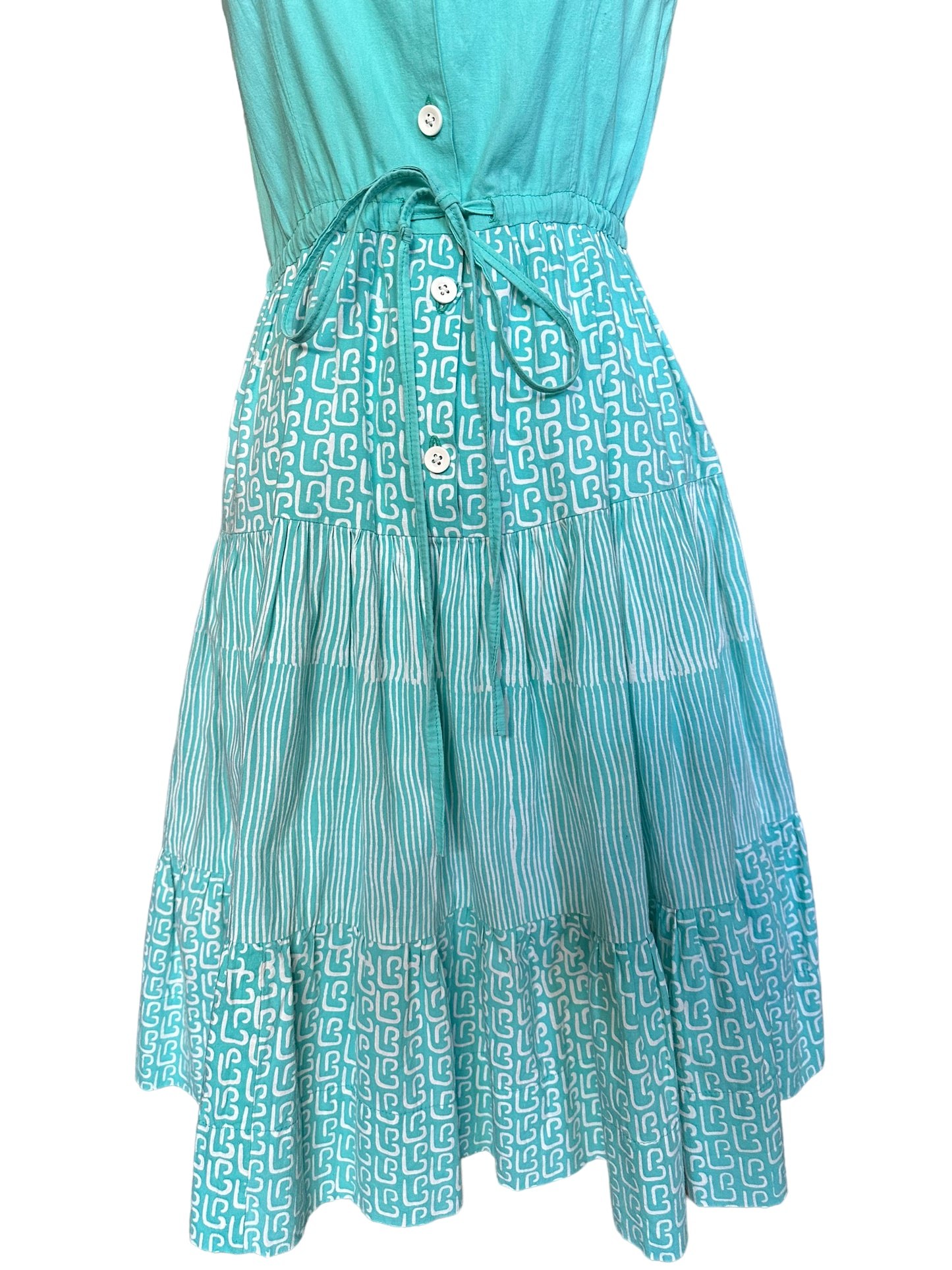 Front skirt view of Vintage 1950s Cute Summer Dress | Barn Owl Vintage | Seattle Summer Dresses