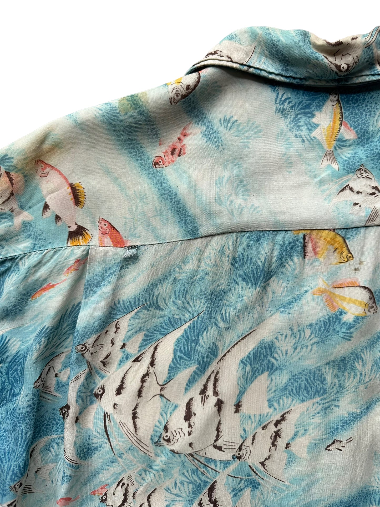 Clair Electric Blue Lion Print Cotton Hawaiian Shirt, Krissyfied Boutique