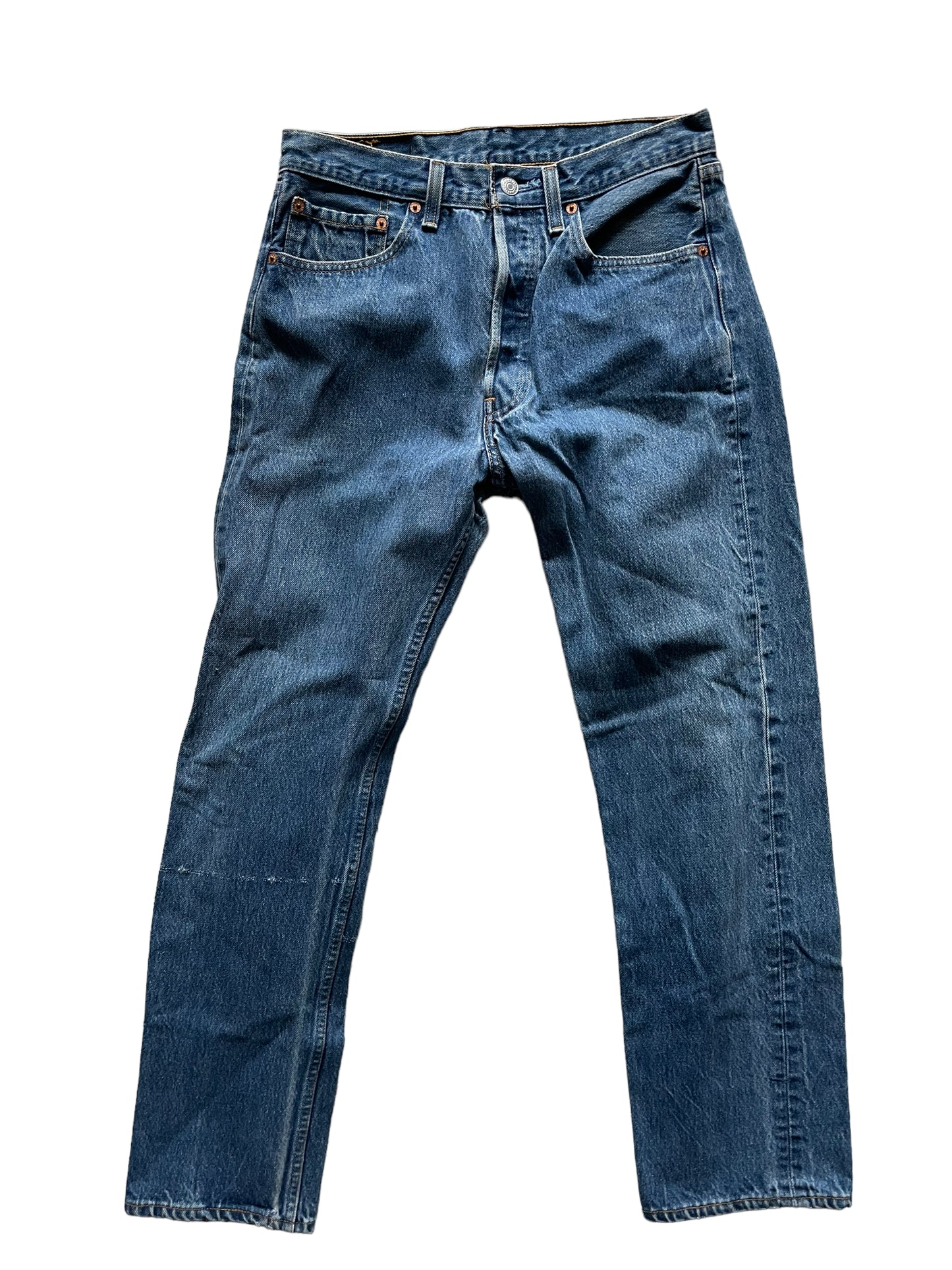 Full front view of Vintage 501xx Levi's 32x33