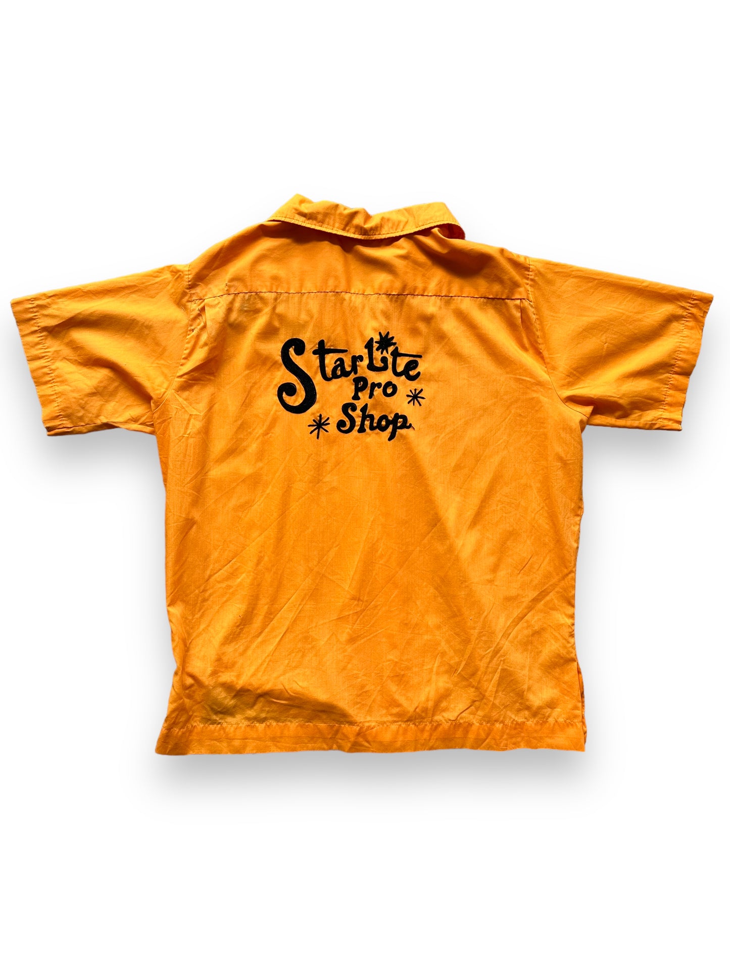 Back of Vintage "Starlite Pro Shop" Chainstitched Bowling Shirt SZ XL | Vintage Bowling Shirt Seattle | Barn Owl Vintage Seattle