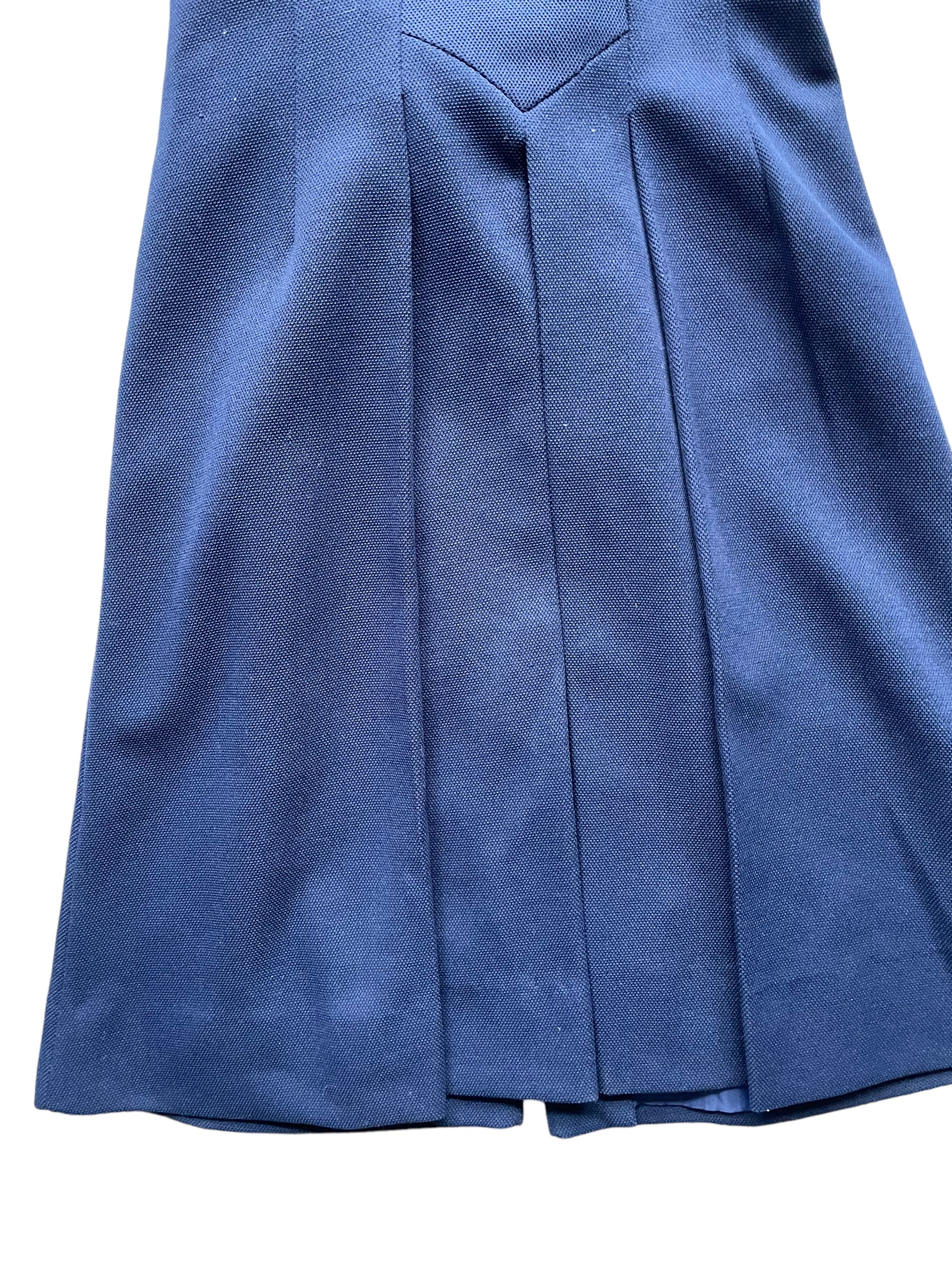 Back skirt view of Vintage 1960s Alfred Werber Long Heart Belted Vest