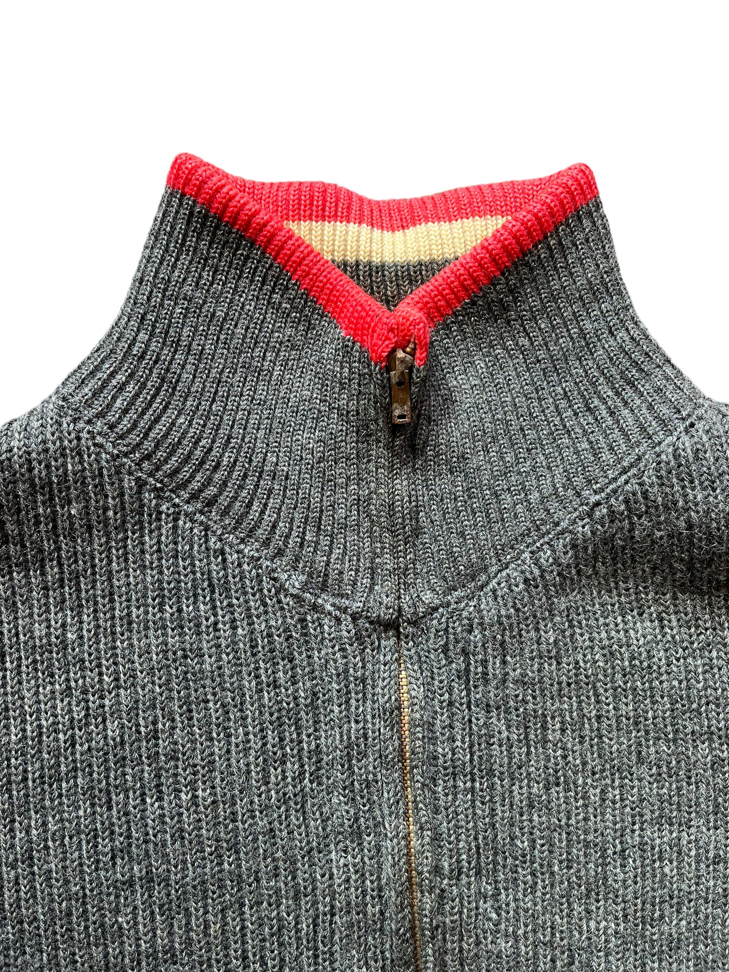 Vintage 1950s Lasley-Seattle Avalanche Zip-up Sweater | Barn Owl Sweaters | Seattle Vintage