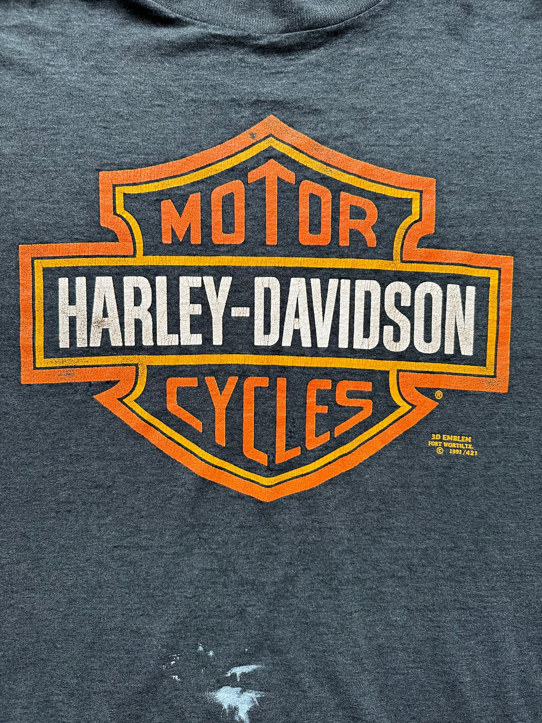 Design of Vintage 1991 Indianapolis Harley Davidson Tee SZ XXL | Vintage Harley Tee | Barn Owl Vintage Seattle