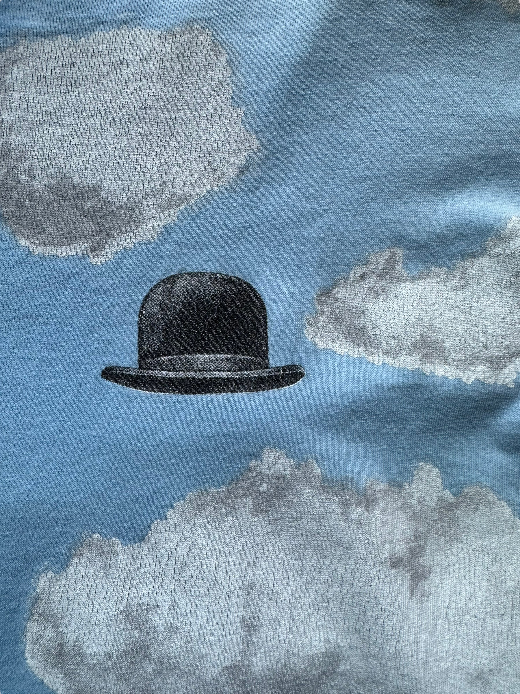 Hat of Vintage René Magritte AOP Tee SZ XL |  Vintage Art Tee Seattle | Barn Owl Vintage