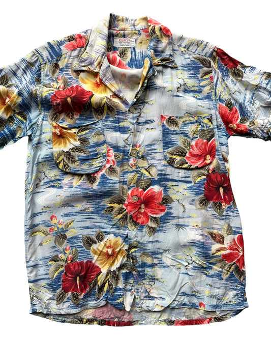 Japanese Sienna Rayon Blend Aloha Print Shirt