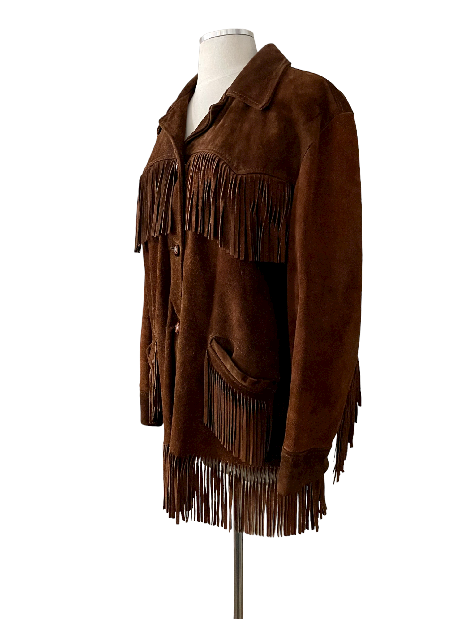 Vintage 1970s Sears Western Wear Fringe Suede Coat |Barn Owl Vintage |  Seattle True Vintage