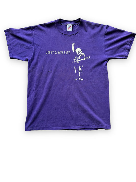 Front View of Vintage Jerry Garcia Band Tour Tee Tee SZ L |  Vintage Grateful Dead Tee Seattle | Barn Owl Vintage