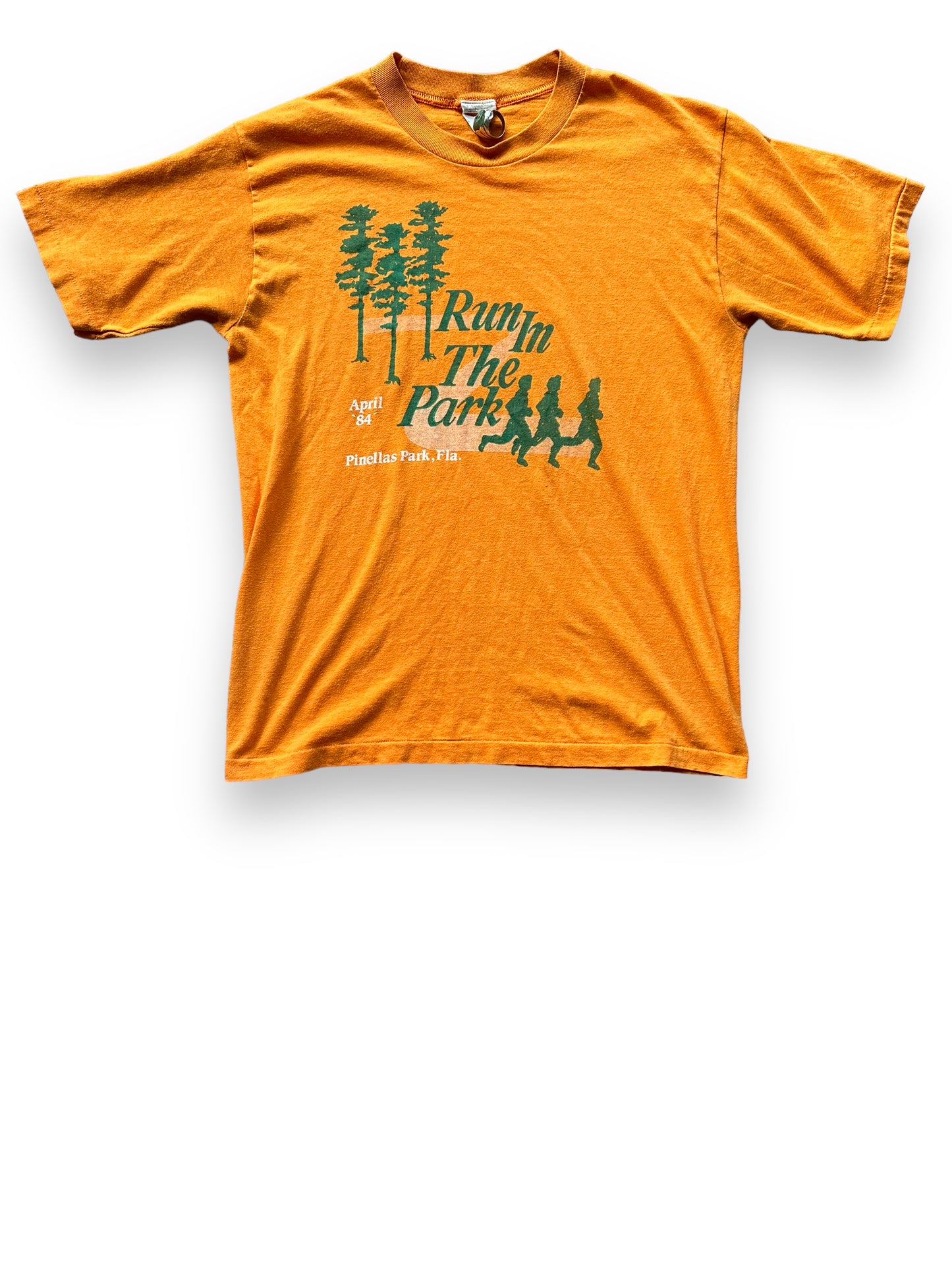 Front View of 1984 Run in the Park Tee SZ L | Vintage Graphic T-Shirts Seattle | Barn Owl Vintage Tees Seattle