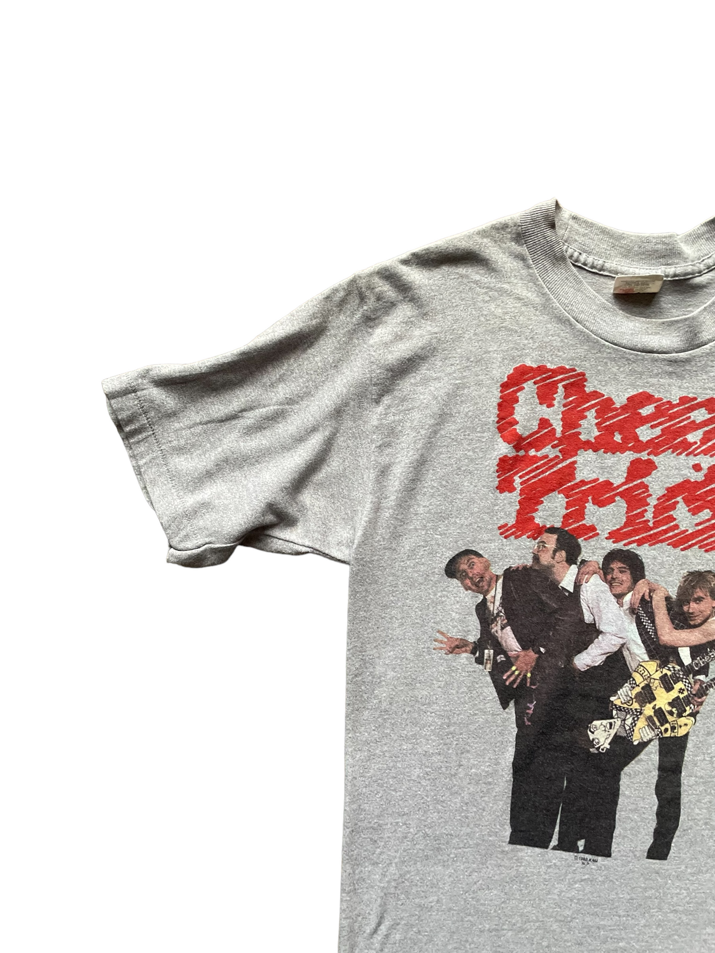 Right Sleeve View on Vintage Single Stitch Cheap Trick Band Tour Tee "Next Position Please" SZ L | Vintage Rock Tees | Barn Owl Seattle