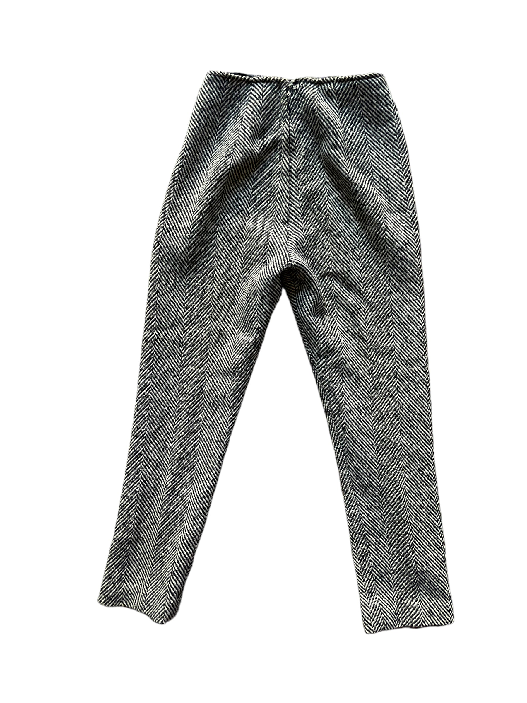 Full back view of Vintage 1950s Suggi of California Wool Cigarette Pants