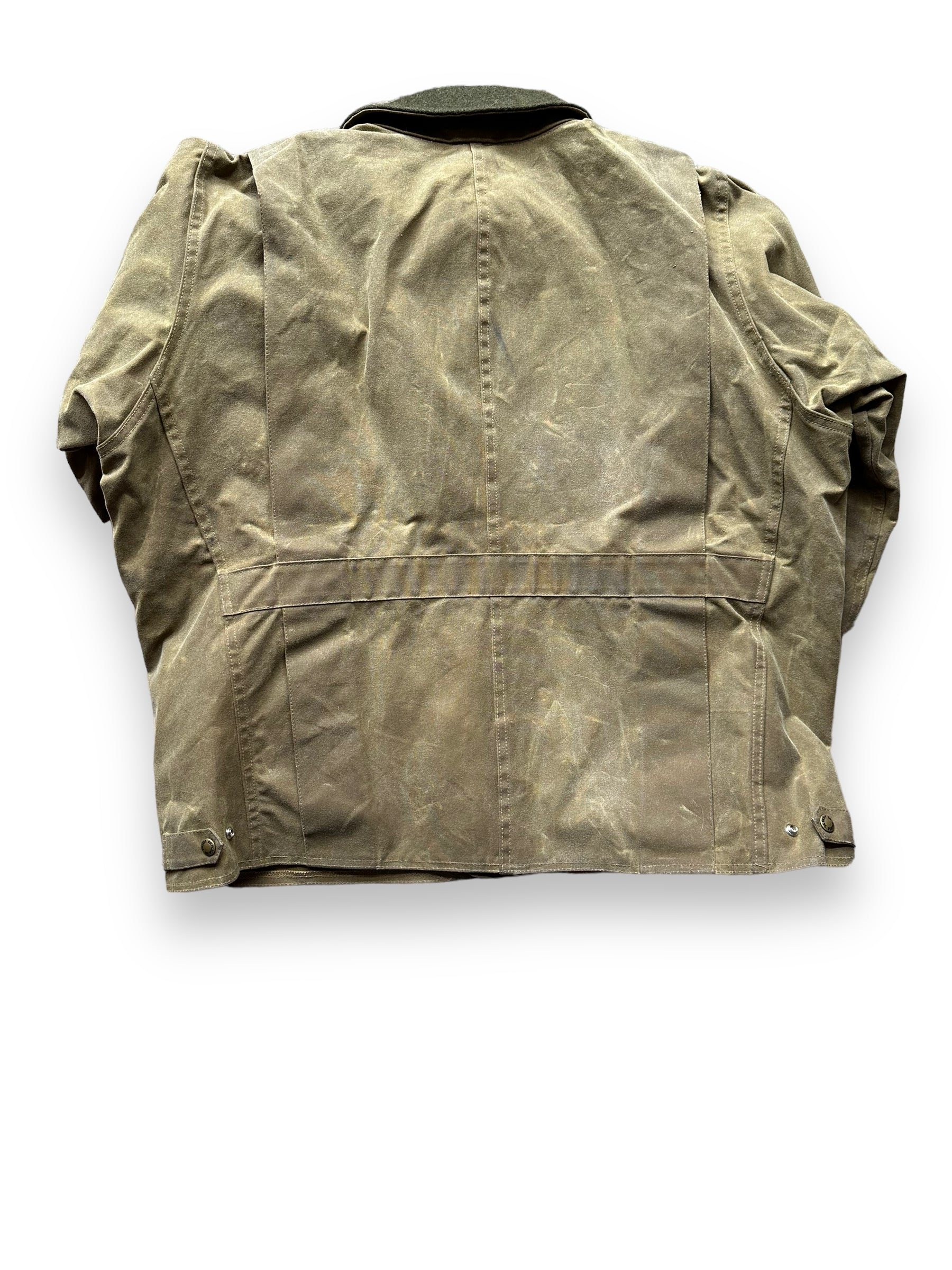 Rear View of Filson Tin Cloth Jacket SZ XL |  Barn Owl Vintage Goods | Filson Workwear Seattle