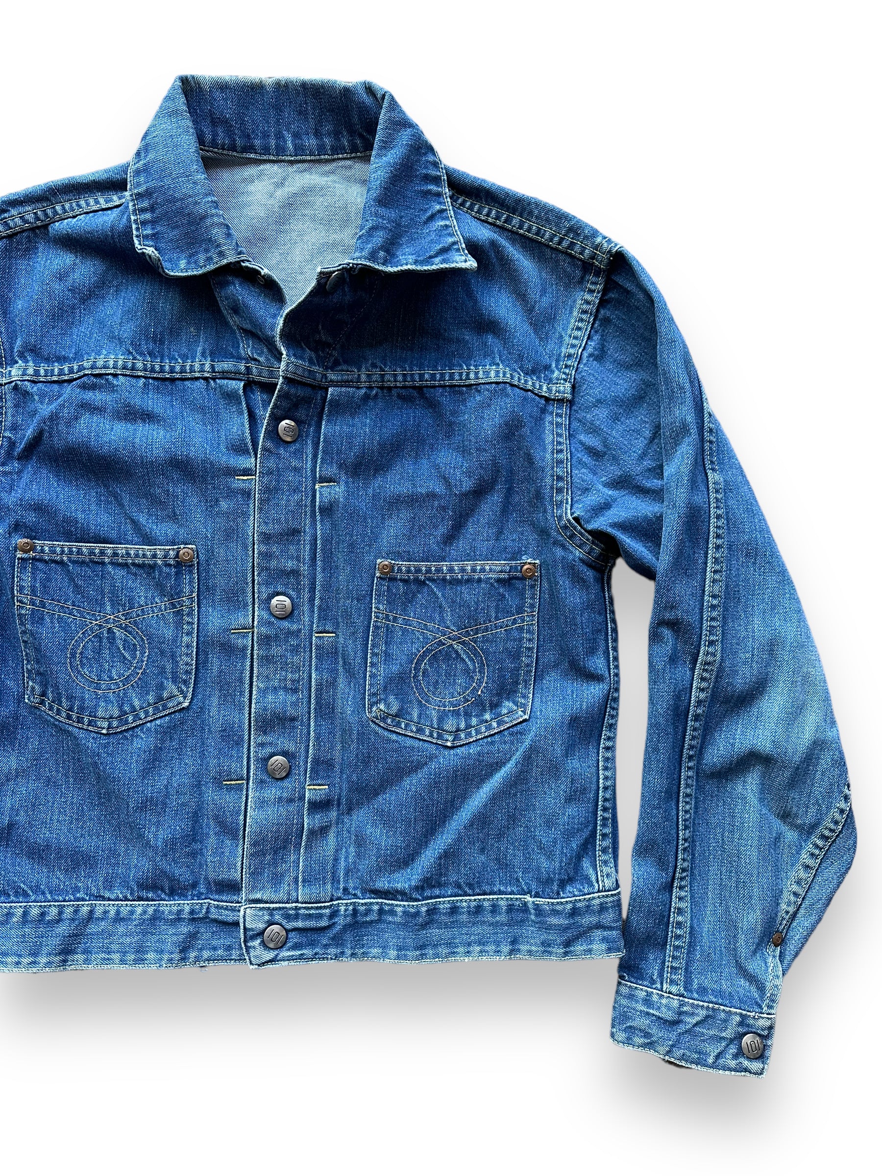 Vintage Montgomery Ward 101 Selvedge Denim Jacket SZ S | Vintage 