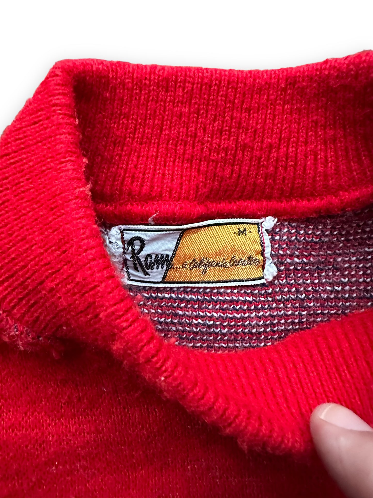 Ram Tag of Vintage Capitol Records Promotional Sweater SZ M |  Vintage Sweaters Seattle | Barn Owl Vintage Seattle