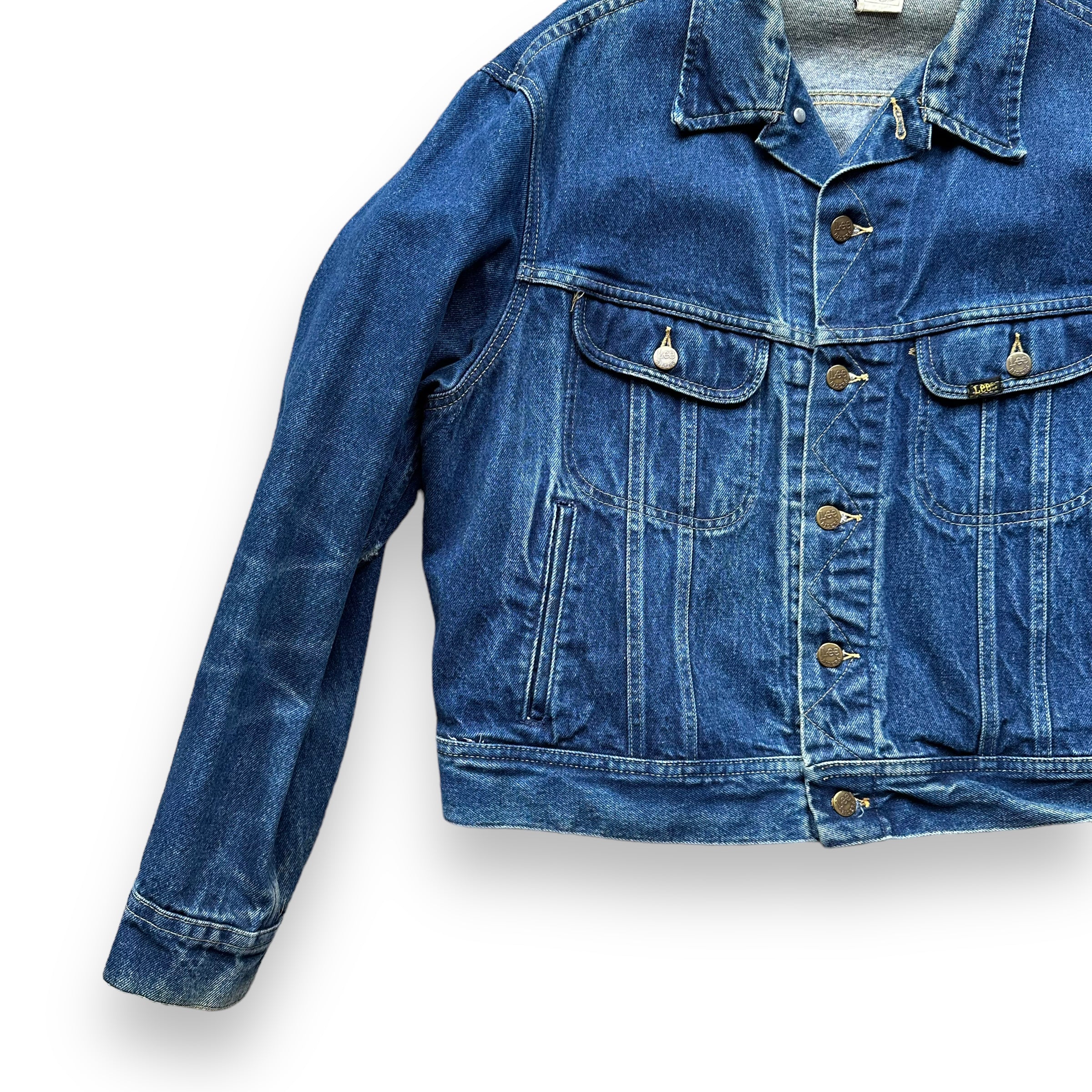 Vintage Dark Lee Rider 101-J SZ 50 | Vintage Denim Workwear Seattle |  Seattle Vintage Denim Jackets