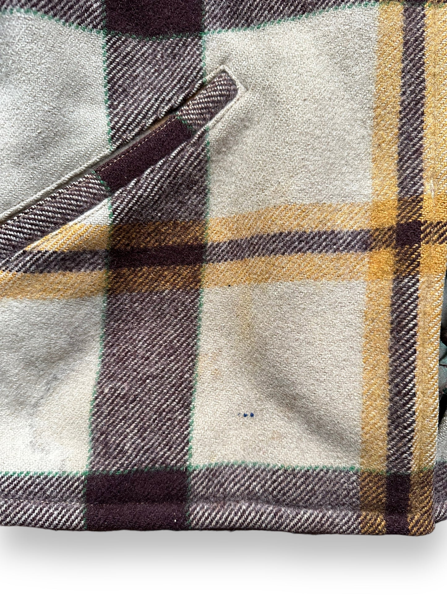 Slight Staining Near Right Pocket on Vintage Hercules Wool Jacket SZ XL |  Barn Owl Vintage Goods | Vintage Sears Wool Coat Seattle