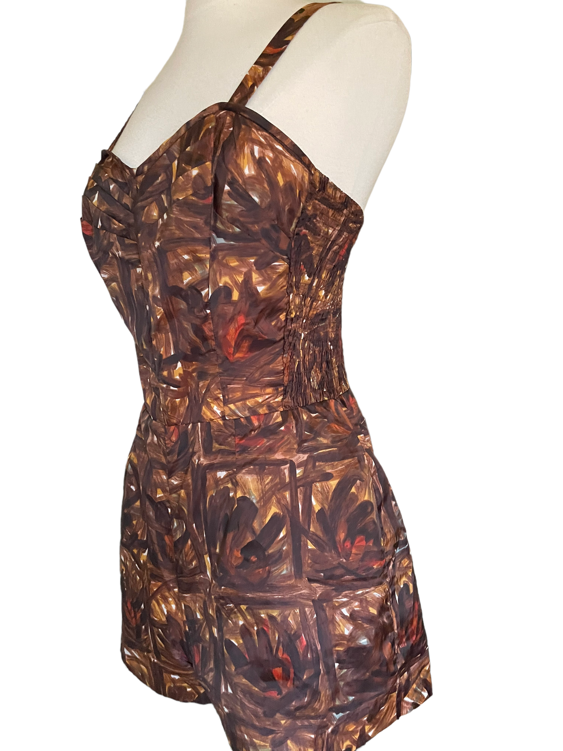 Full left side Vintage 1950s Kahala Play Suit | Barn Owl Vintage Seattle | Vintage Ladies Swimwear