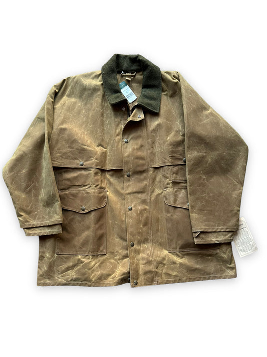 Front View of NWT Filson Tin Packer Coat SZ XL |  Barn Owl Vintage Goods Filson | Vintage Filson Tin Cloth Workwear Seattle