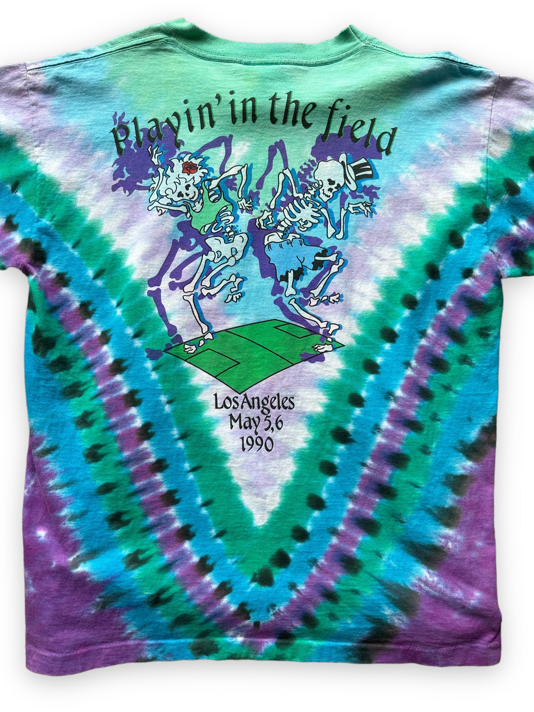 Vintage Grateful Dead Liquid Blue 1990 Olympic Velodrome Tour Tee