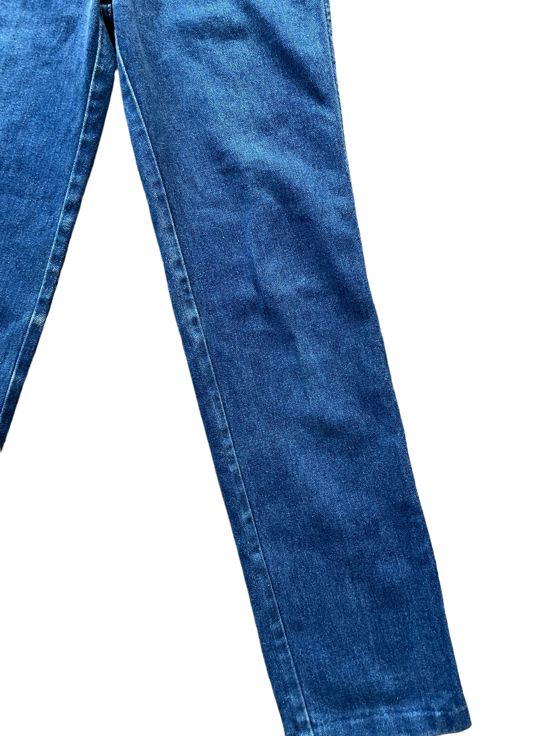 Front left leg view of Vintage 1980s Jordache Jeans Sz SM 