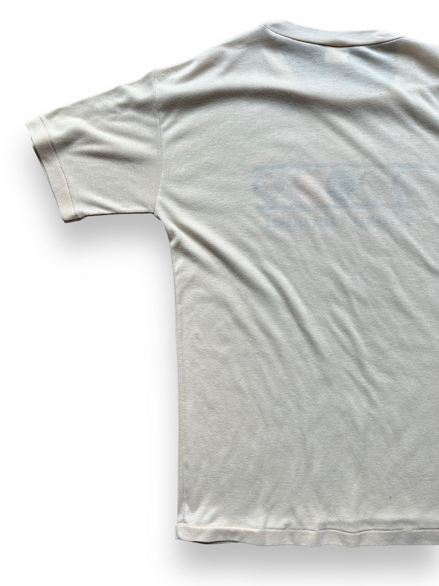 Back Left sleeve shot of Vintage Virgin Islands Tee SZ S | Vintage T-Shirts Seattle | Barn Owl Vintage Tees Seattle