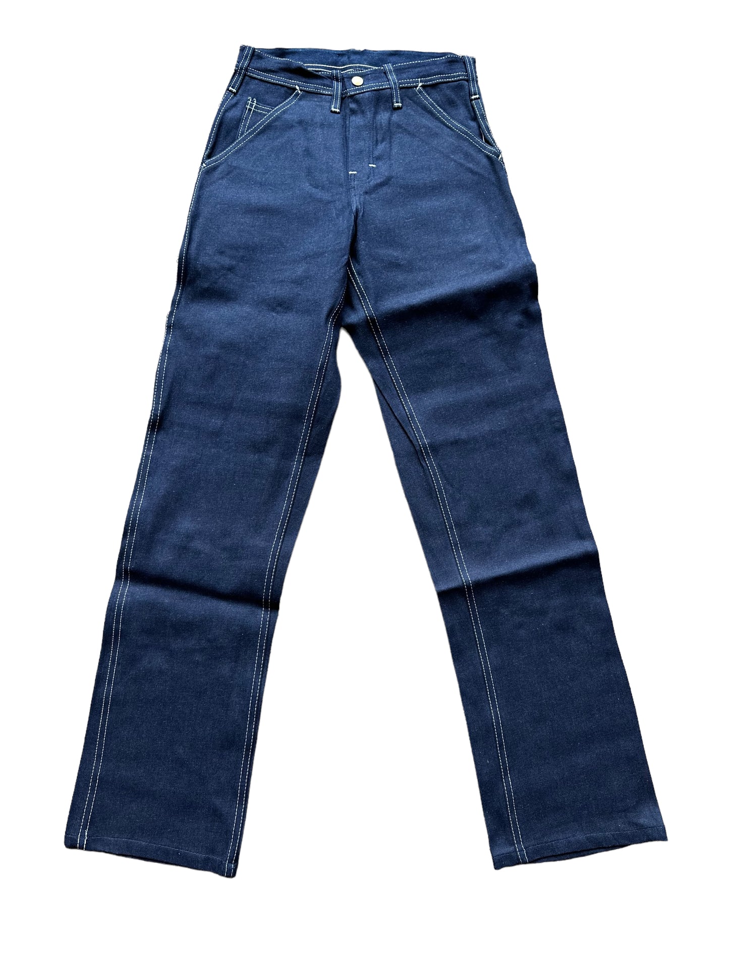 Front View of NOS Vintage Carter's Carpenter Jeans W26 L32 | Vintage Workwear Seattle | Barn Owl Vintage Clothing