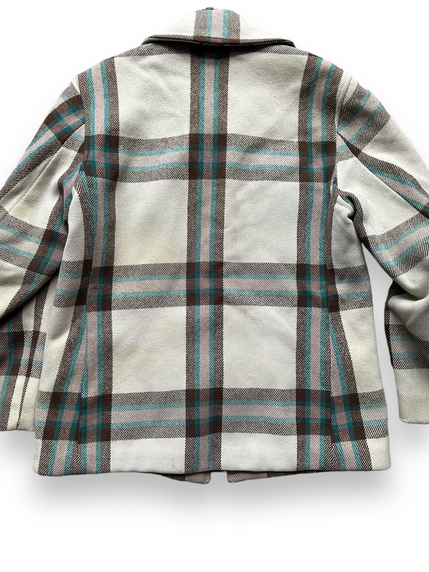 Rear Detail on Vintage Merrill Woolen Mills Jacket SZ L |  Barn Owl Vintage Goods | Vintage Wool Coat Seattle