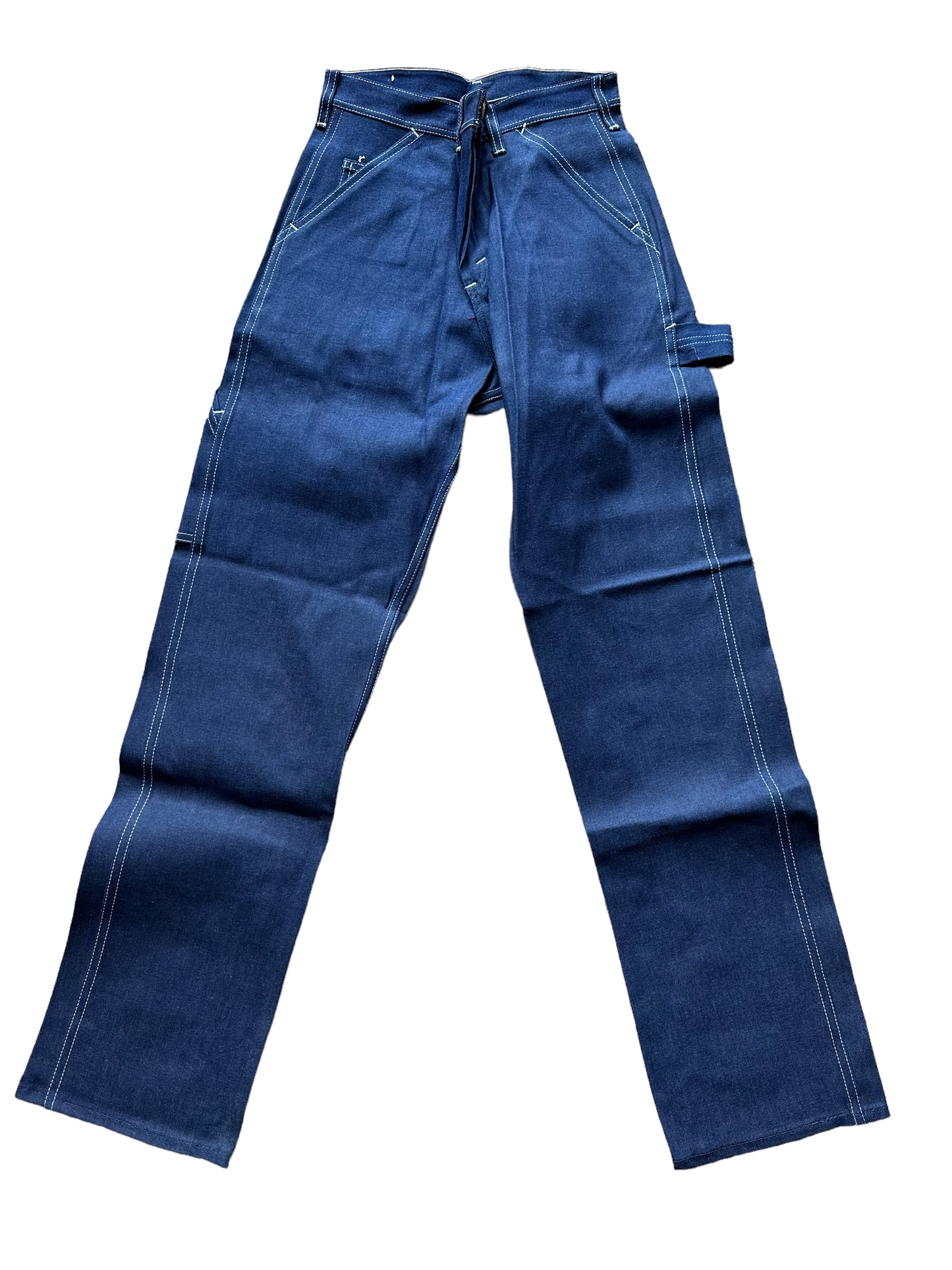 Front View on NOS Vintage Carter's Carpenter Jeans W28 L32 | Barn Owl Vintage Workwear Seattle