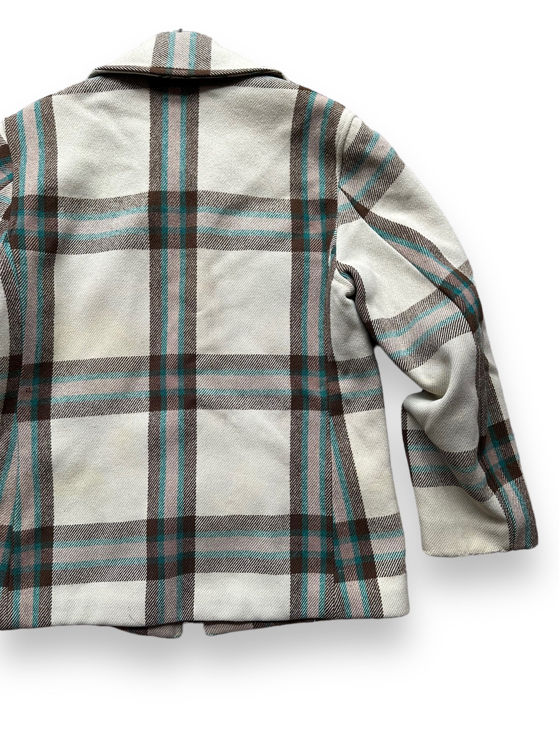 Right Rear View on Vintage Merrill Woolen Mills Jacket SZ L |  Barn Owl Vintage Goods | Vintage Wool Coat Seattle