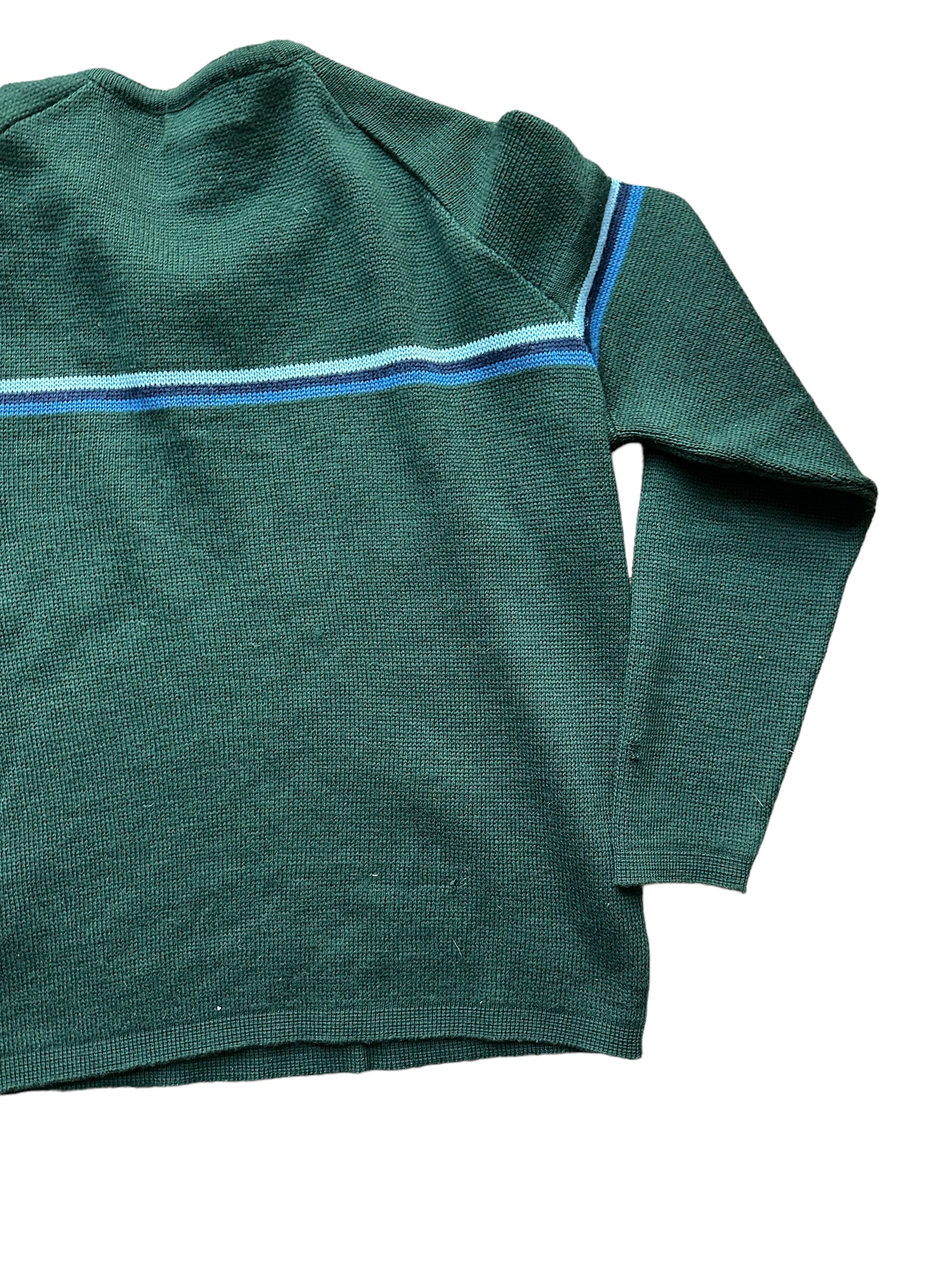 Right Rear View of Vintage Demetre Wool Ski Sweater SZ M |  Vintage Sweaters Seattle | Barn Owl Vintage Seattle