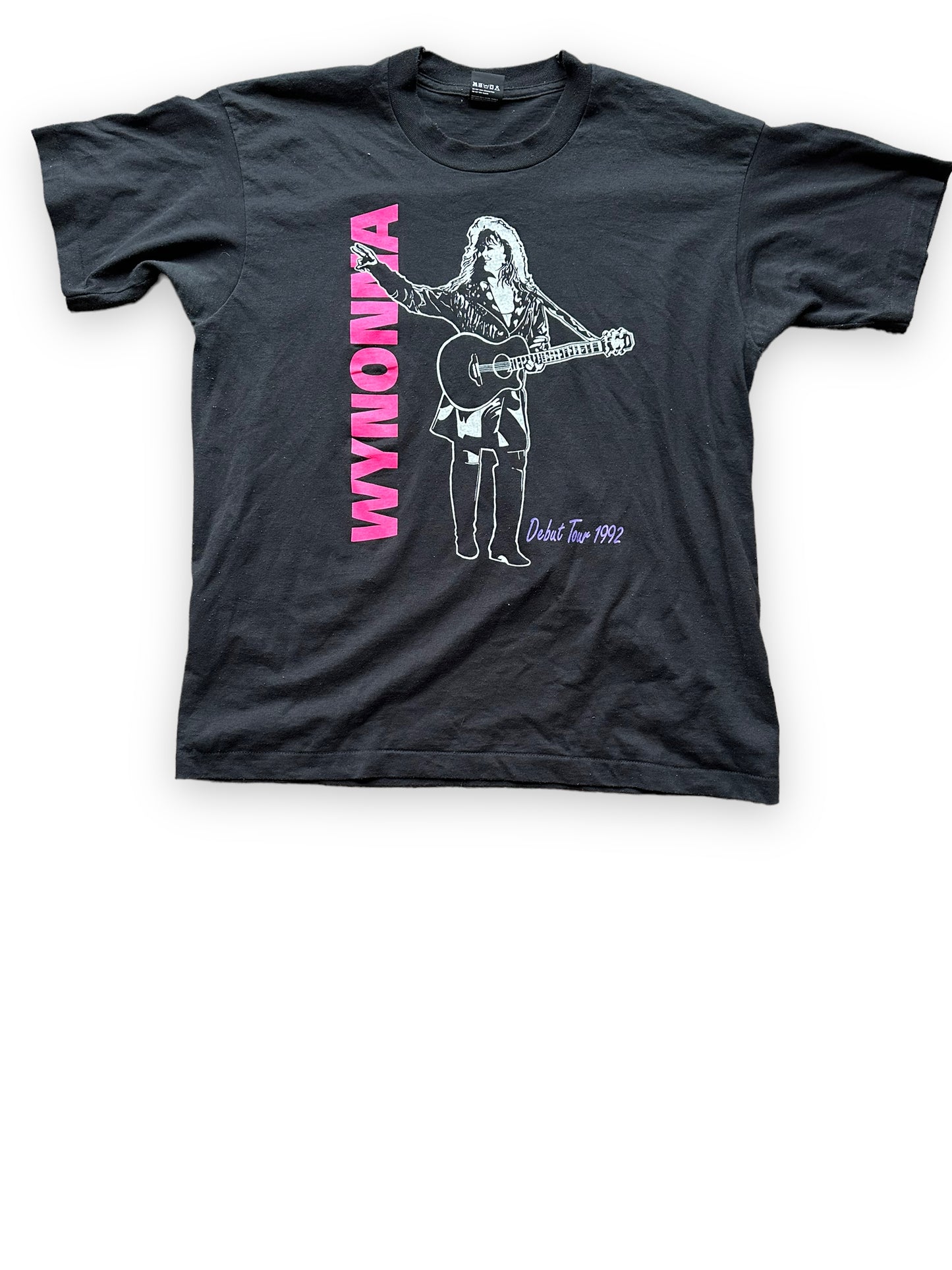 Front View of Vintage Wynonna Judd 1992 Debut Tour Tee SZ XL | Country Music T-Shirts Seattle | Barn Owl Vintage Goods
