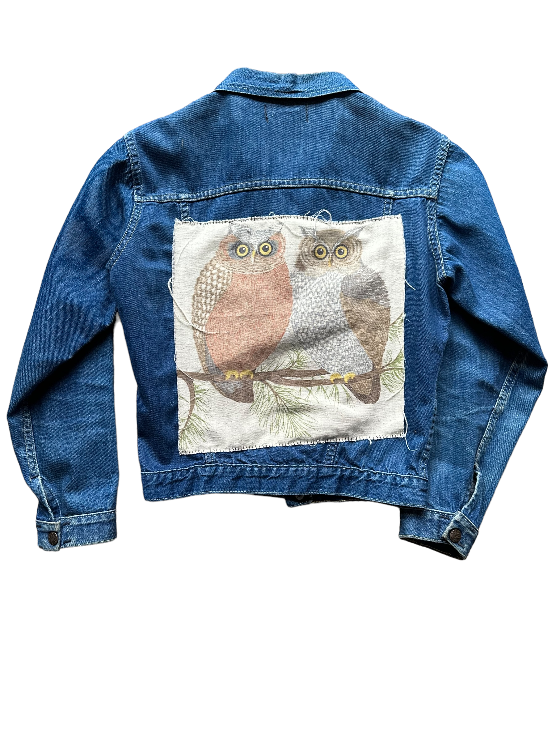 The Barn Owl Vintage Buckaroo Sherpa Denim Jacket