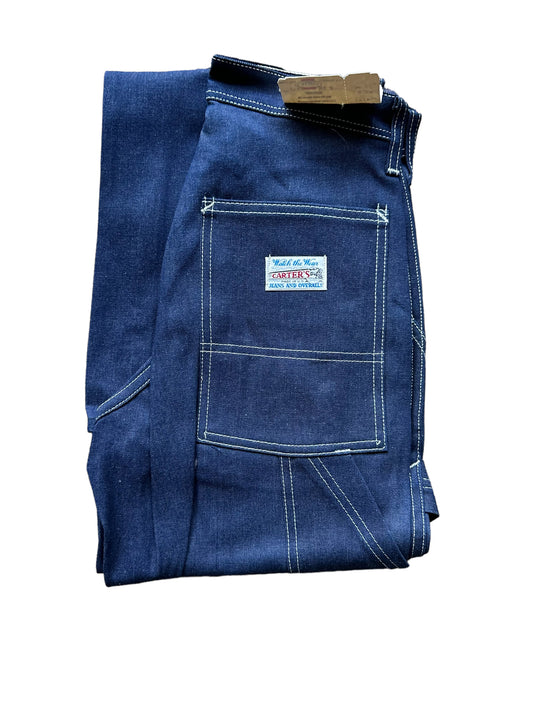 Folded Rear View of Deadstock Vintage Carter's Carpenter Jeans W27 L34 | Vintage Workwear Seattle | Barn Owl Vintage Clothing