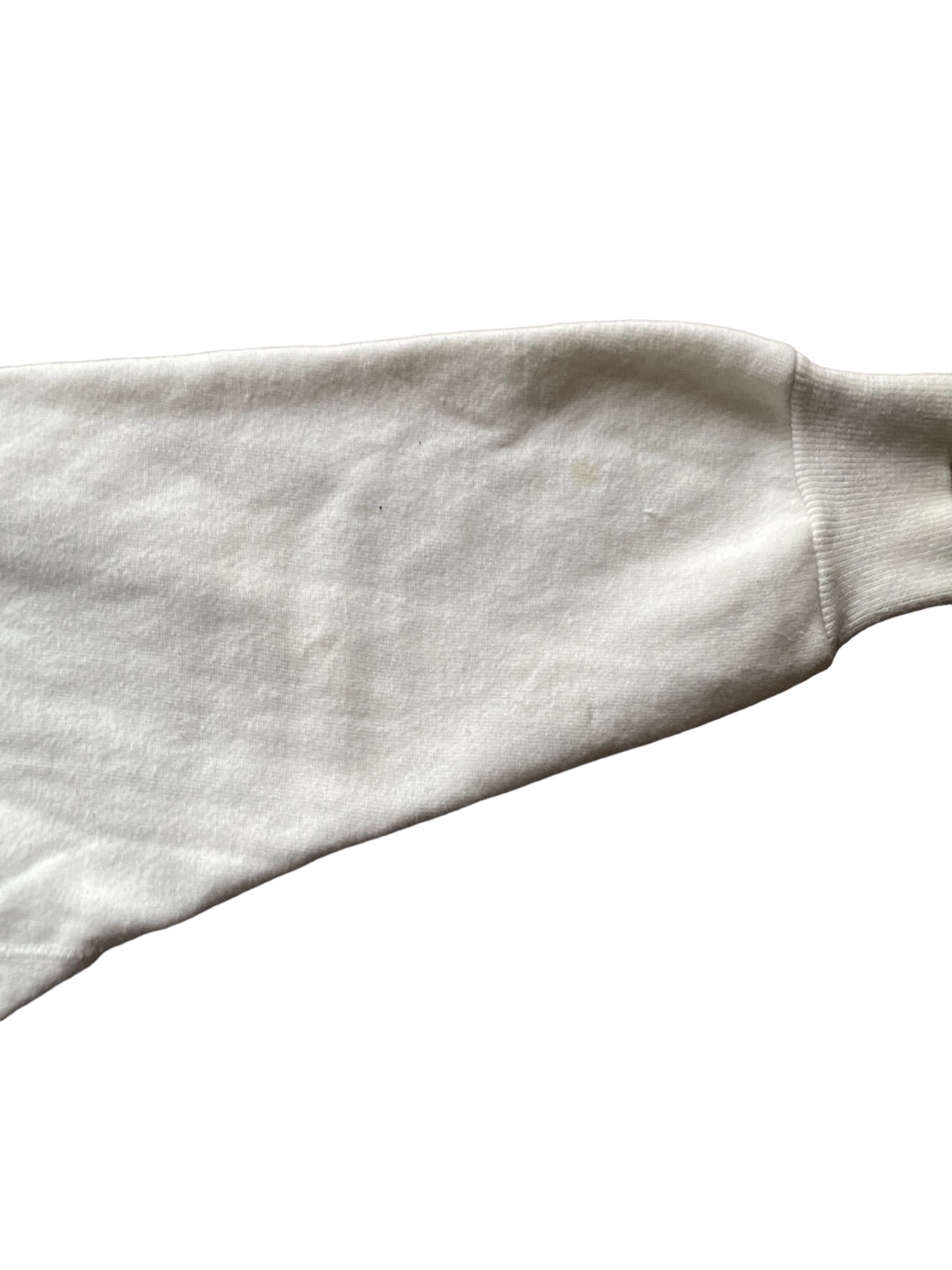 Alternate Sleeve View on Vintage Girls State White Crewneck Sweatshirt SZ XL |  Vintage Crewneck Sweatshirt Seattle