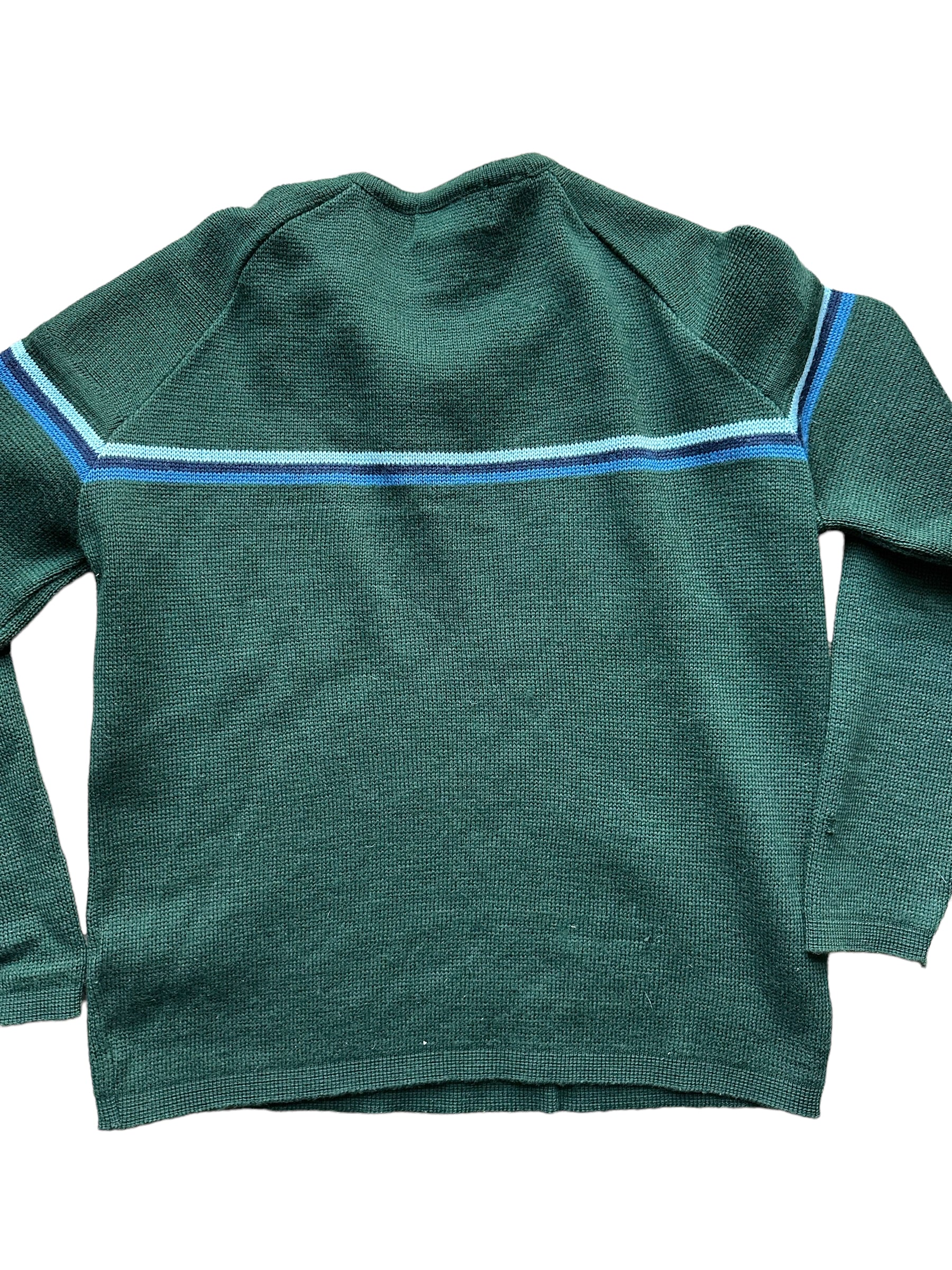 Rear Detail on Vintage Demetre Wool Ski Sweater SZ M |  Vintage Sweaters Seattle | Barn Owl Vintage Seattle