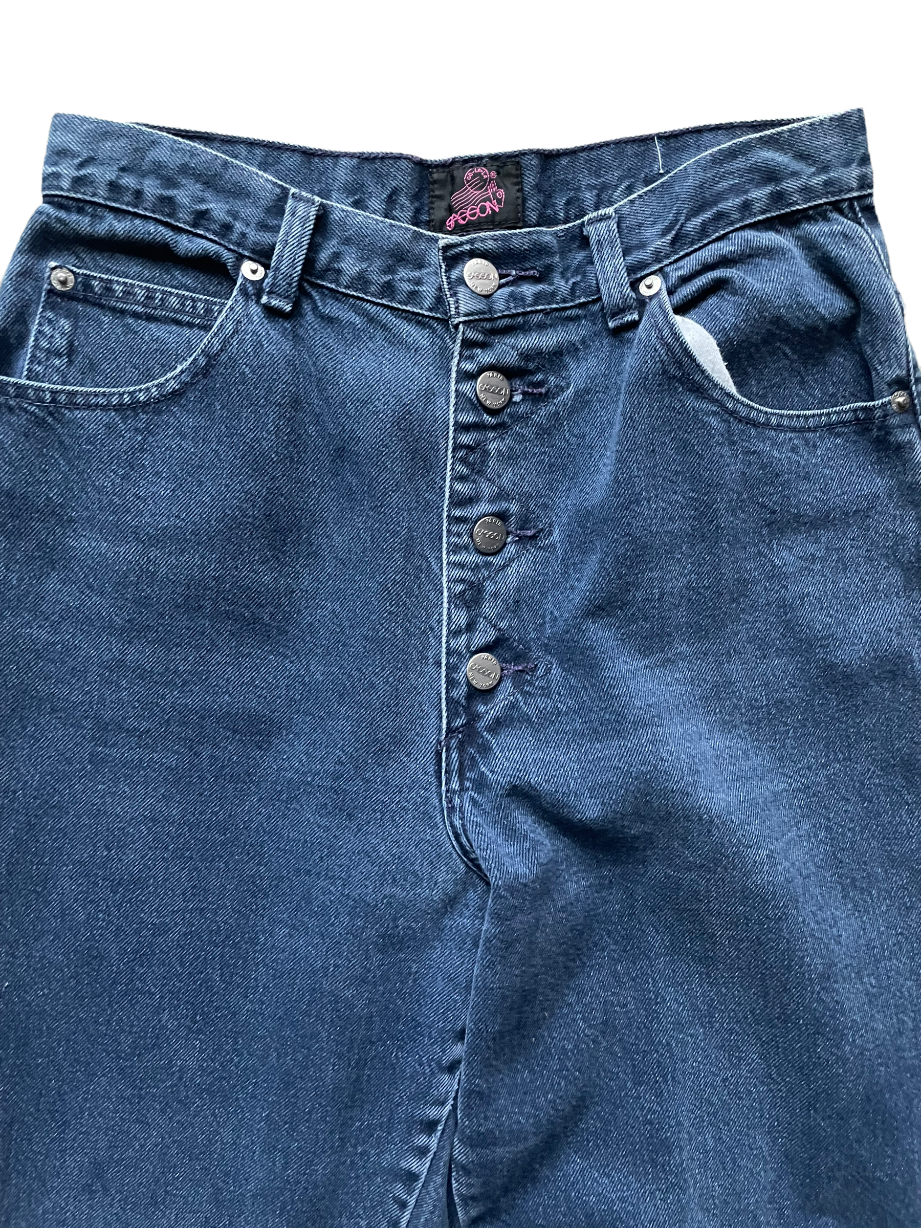 Front waist view of Vintage 1980s Sasson Ladies Jeans | Barn Owl Seattle | Vintage Ladies Jeans and Pants