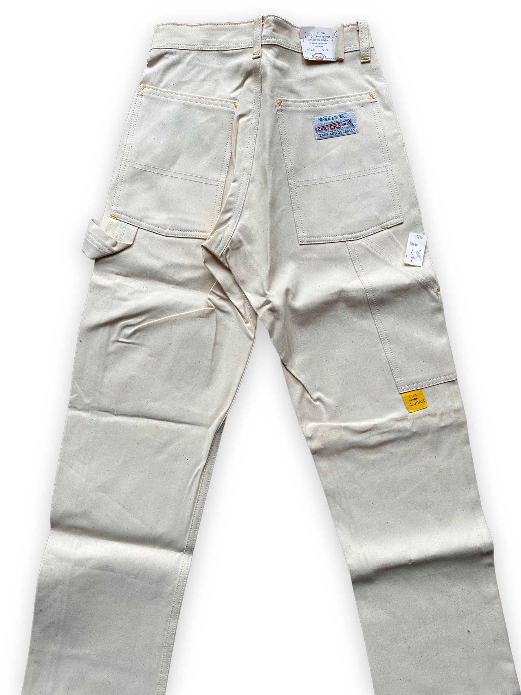 NOS Vintage Carter's Ecru Painters Pants W26T | Vintage Workwear Seattle |  Barn Owl Vintage Clothing
