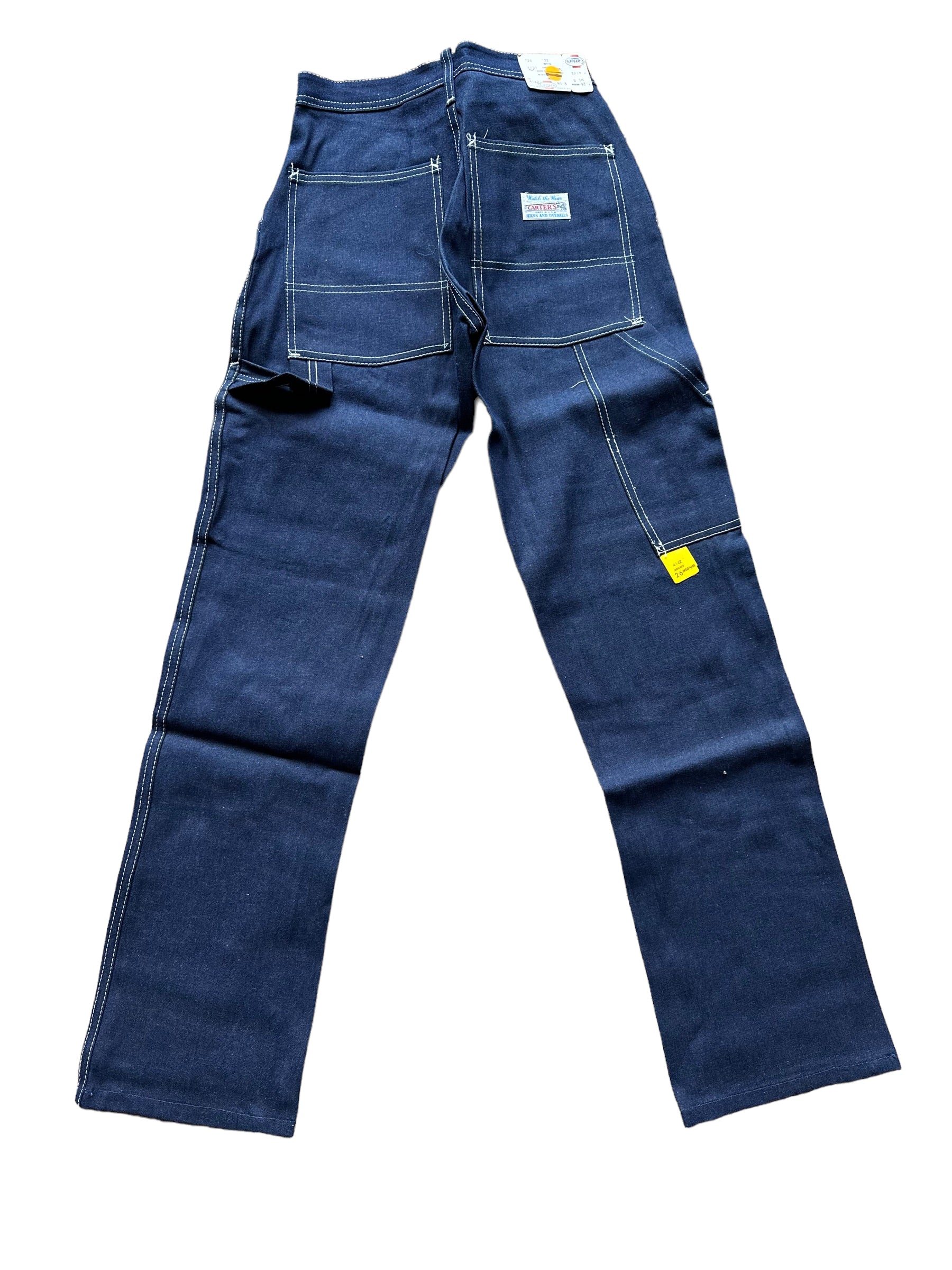 Rear View on NOS Vintage Carter's Carpenter Jeans W26 L32 | Vintage Workwear Seattle | Barn Owl Vintage Clothing