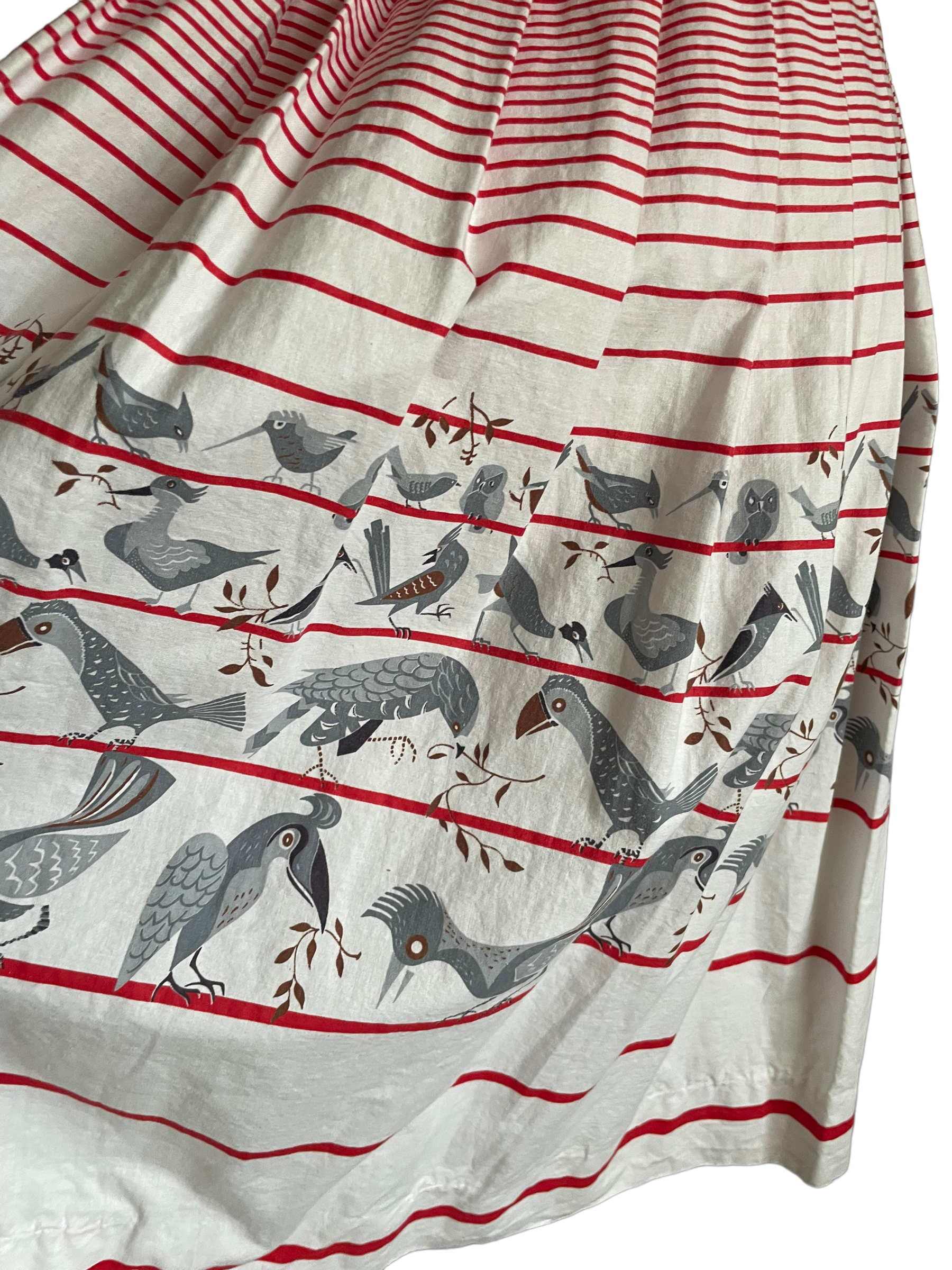 grey bird dresses Vintage 1950s Novelty Bird Dress SZ S | Barn Owl Vintage