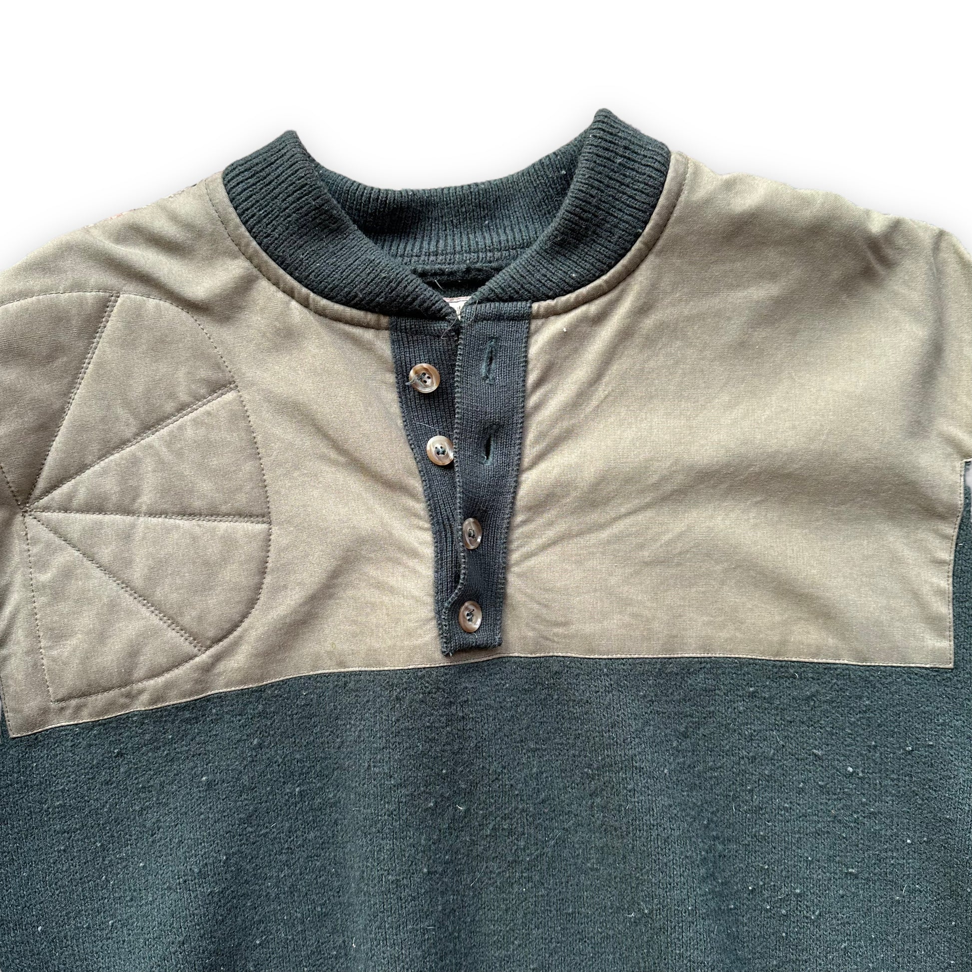 Upper Front View on Filson Guide Sweater SZ XL |  Barn Owl Vintage Goods | Vintage Filson Workwear Seattle