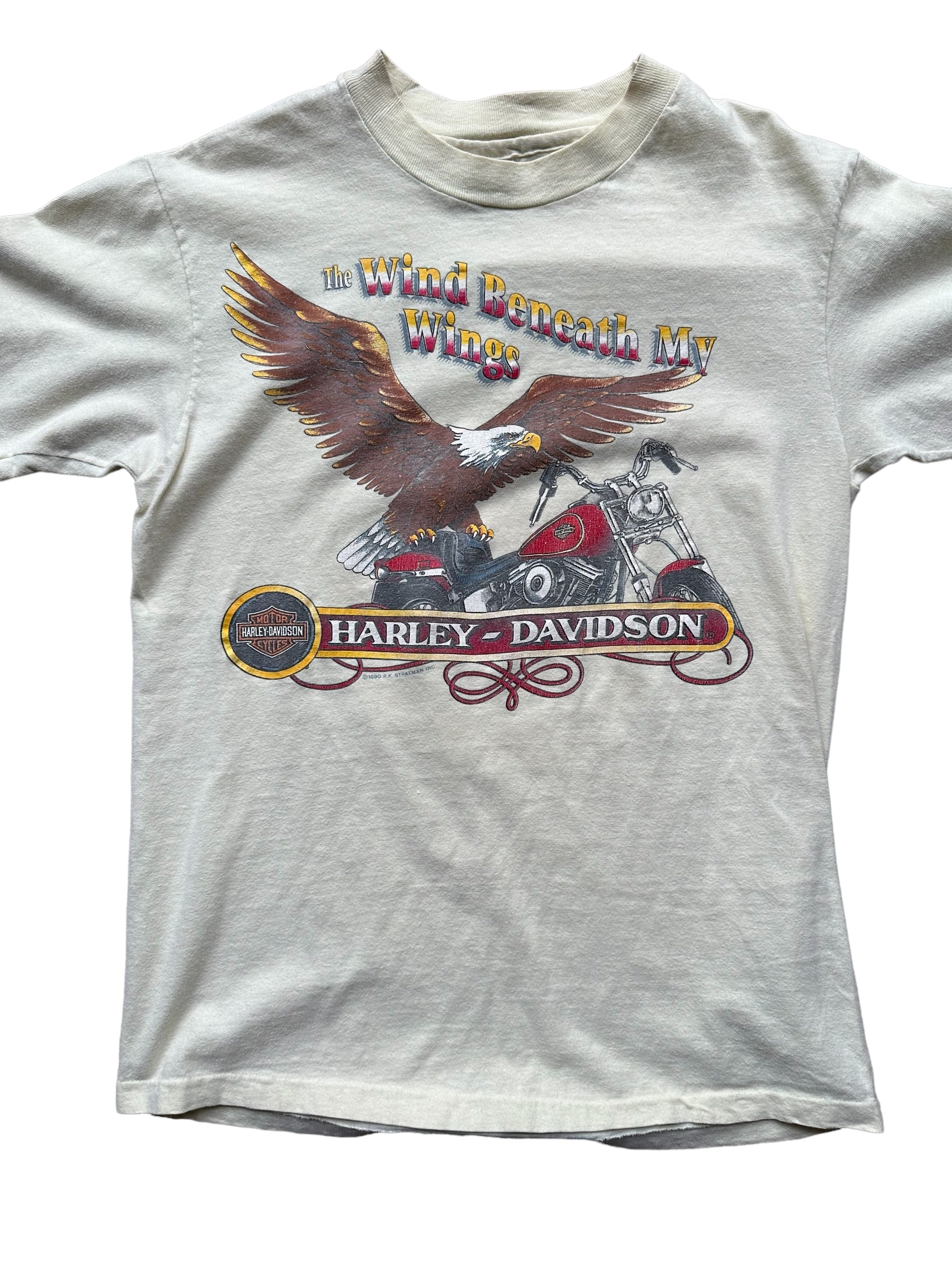 Vintage Yellow Harley Davidson Wind Beneath My Wings Tee SZ M | Vintage  Harley Tee | Barn Owl Vintage Seattle