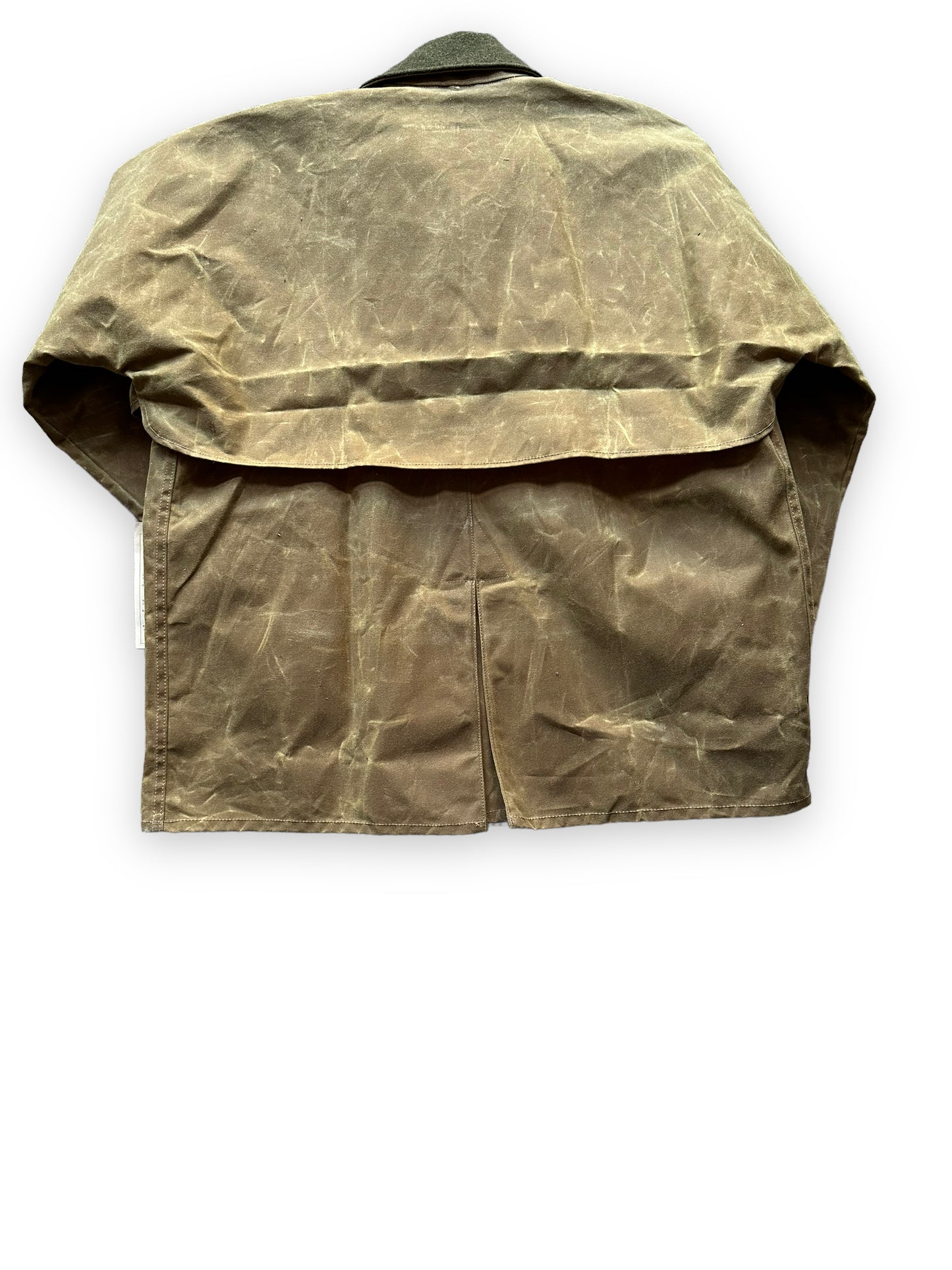 Rear View of NWT Filson Tin Packer Coat SZ XL |  Barn Owl Vintage Goods Filson | Vintage Filson Tin Cloth Workwear Seattle