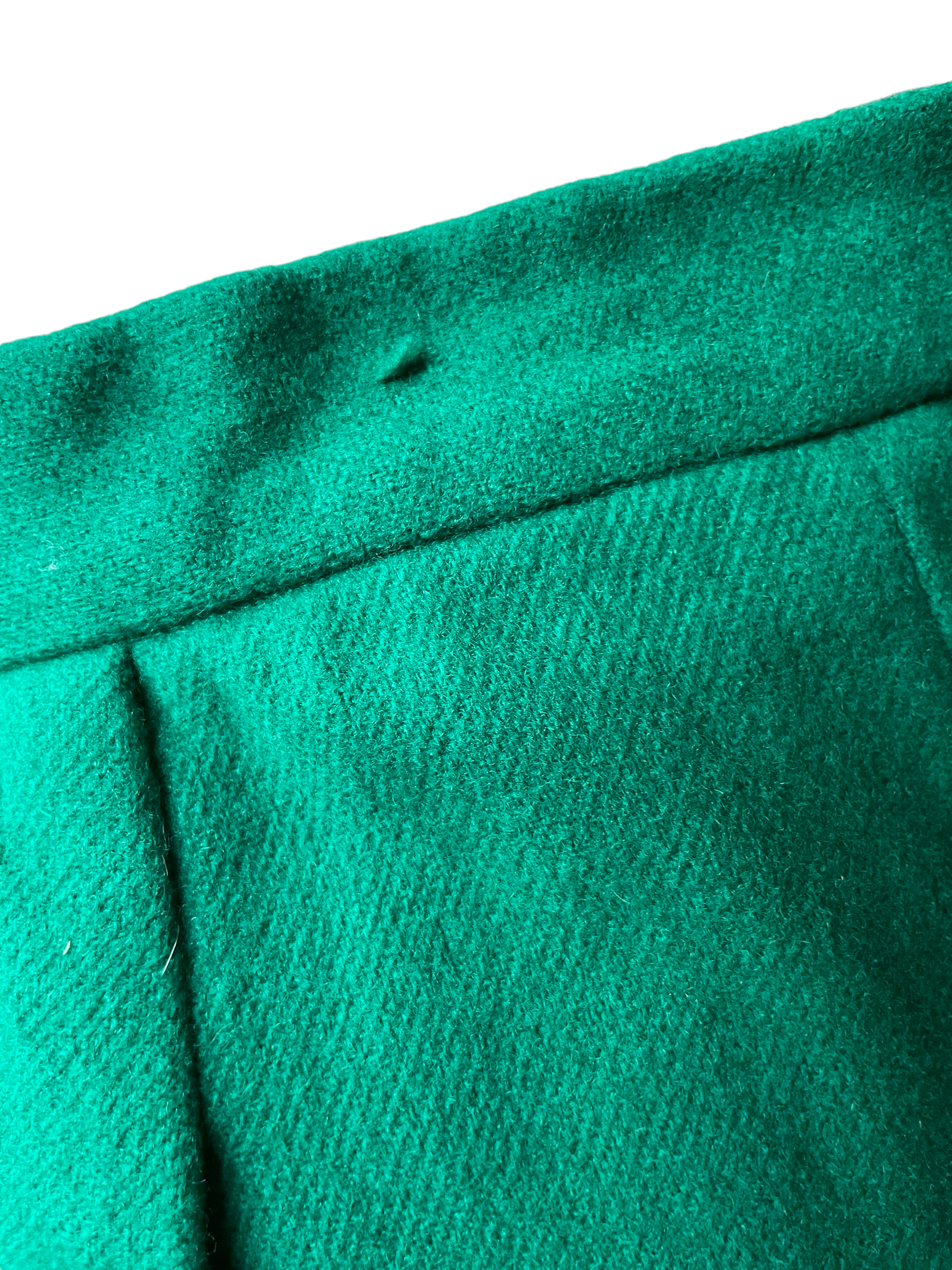 Small hole at waist Vintage 1960s Green Wool Pencil Skirt | Barn Owl Vintage | Seattle Vintage Skirts