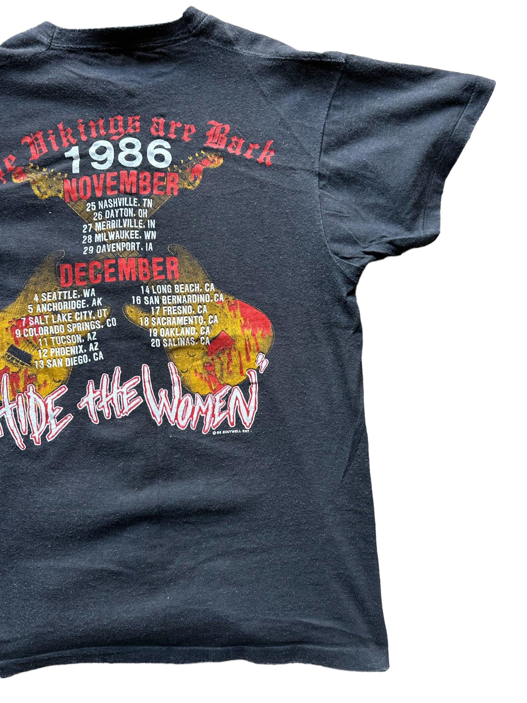 Vintage Yngwie Malmsteen Trilogy World Tour Shirt Size XLarge